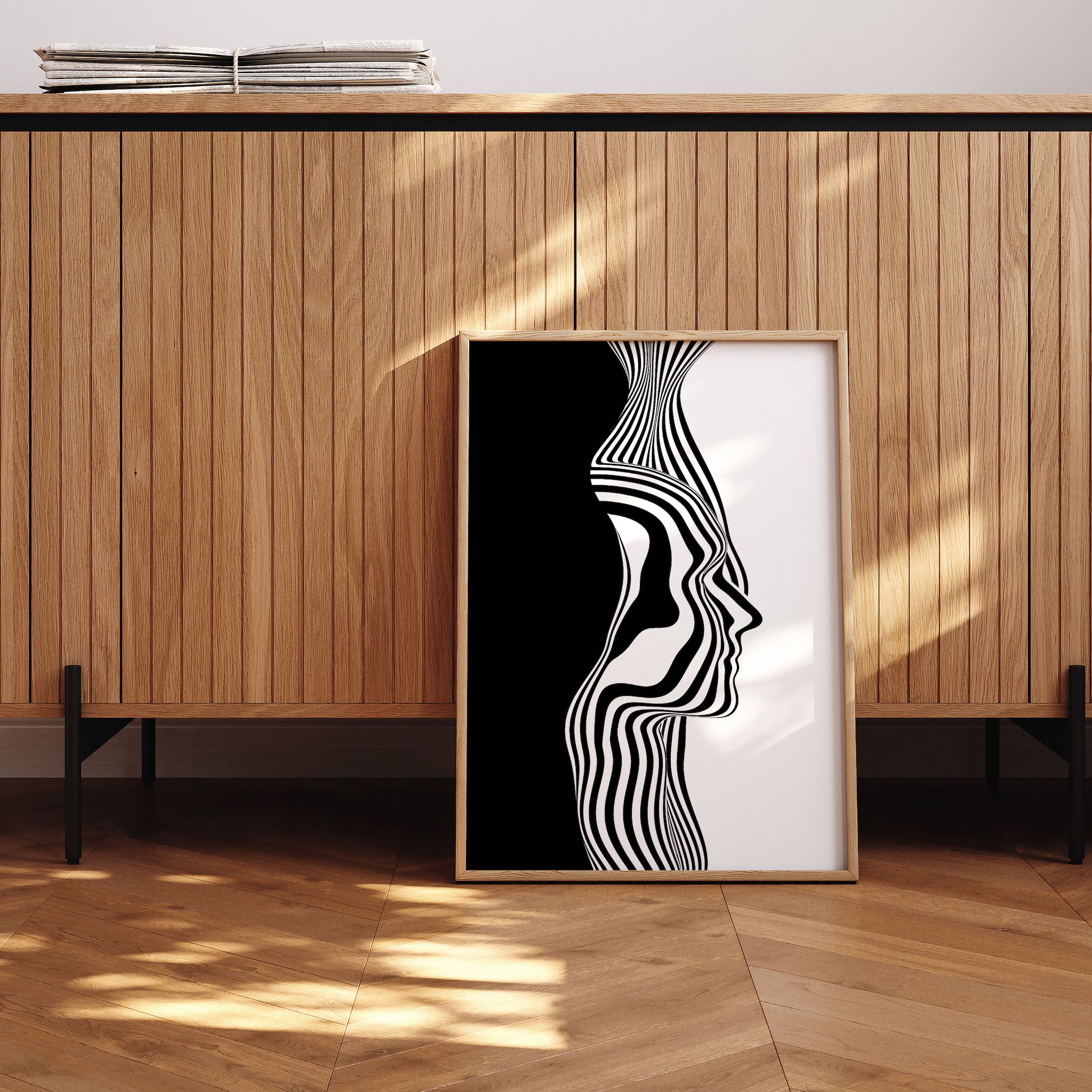 Soyut Optik Sanat Posteri