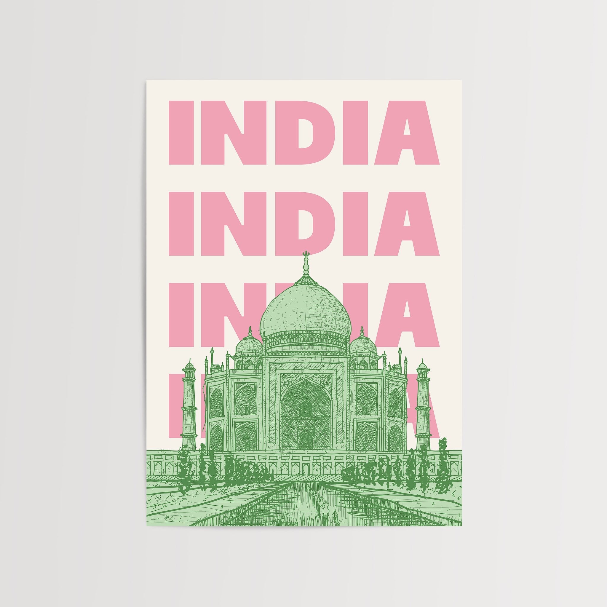 Hindistan Tac Mahal-poster-Poster Depo