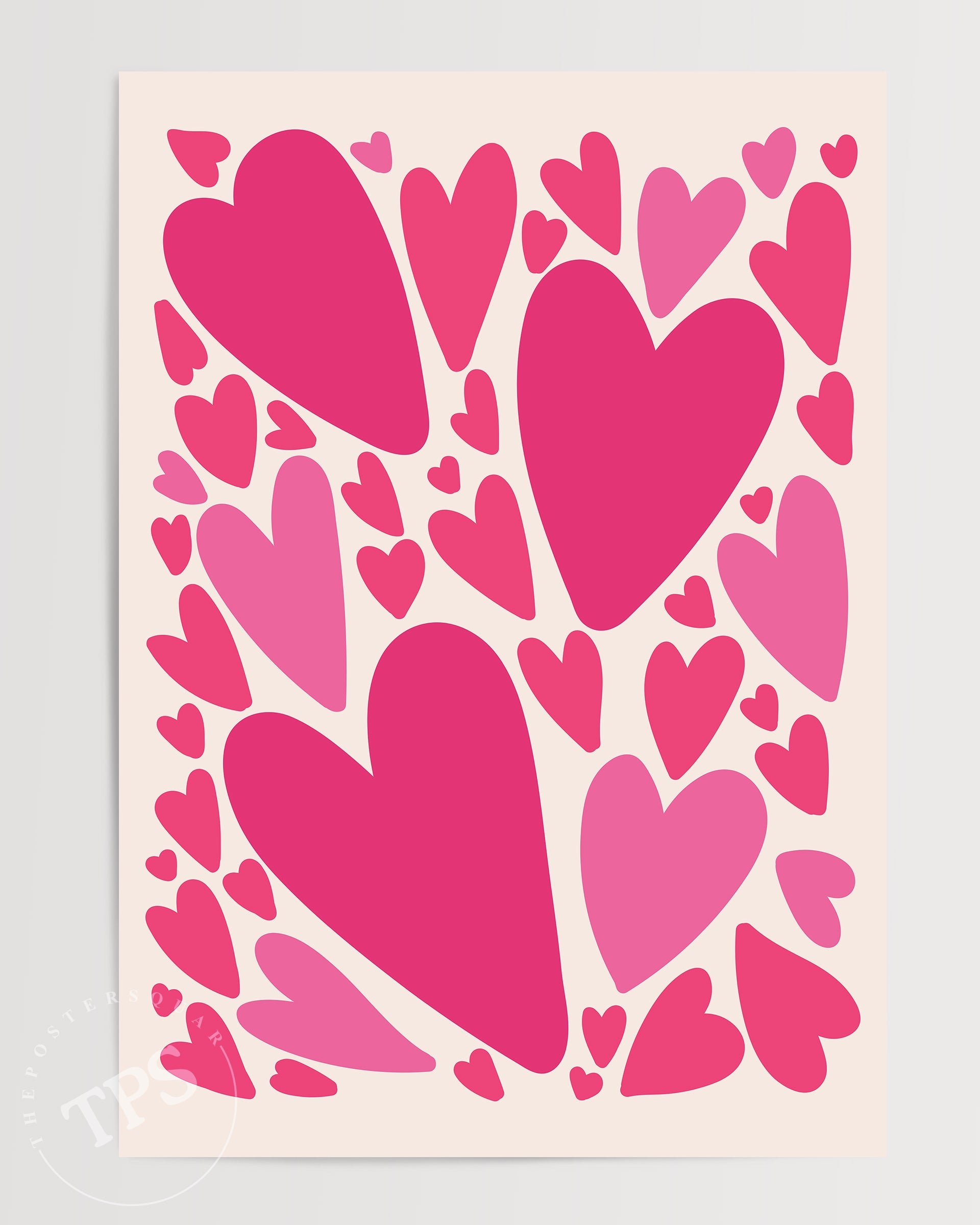 Pembe Kalp-poster-Poster Depo