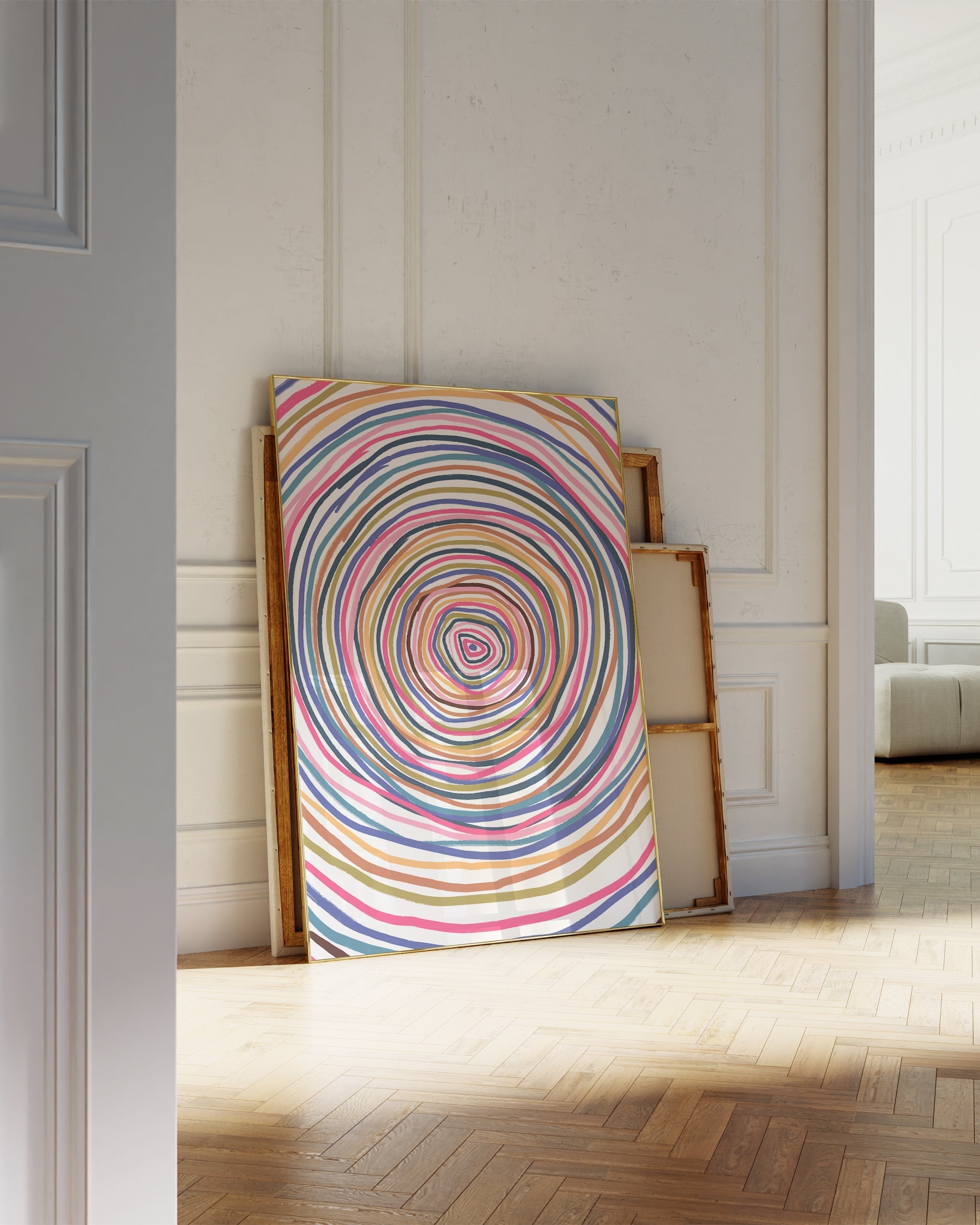 Konsantrik çizgiler No.2-poster-Poster Depo