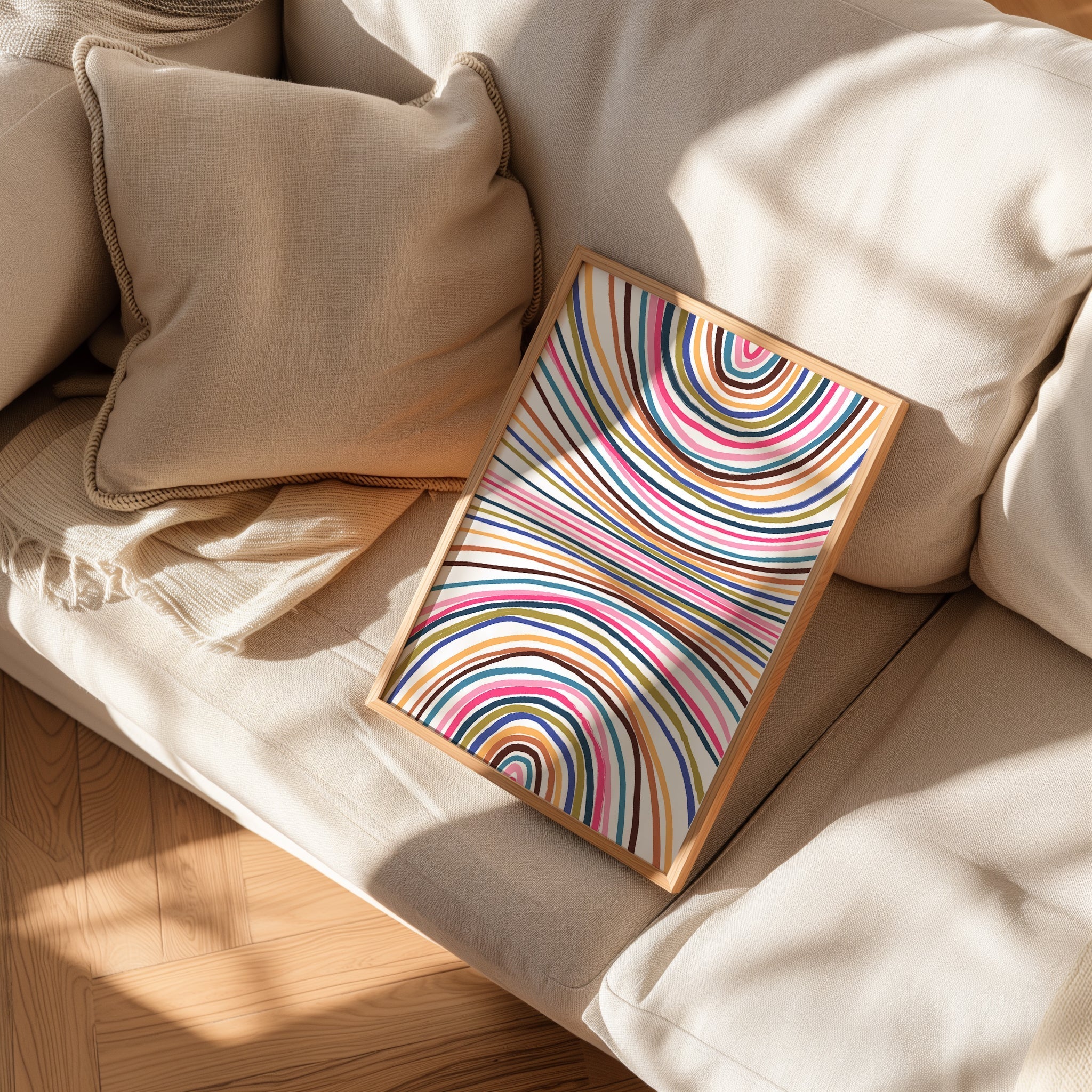 Eşmerkezli Çizgiler No.3-poster-Poster Depo