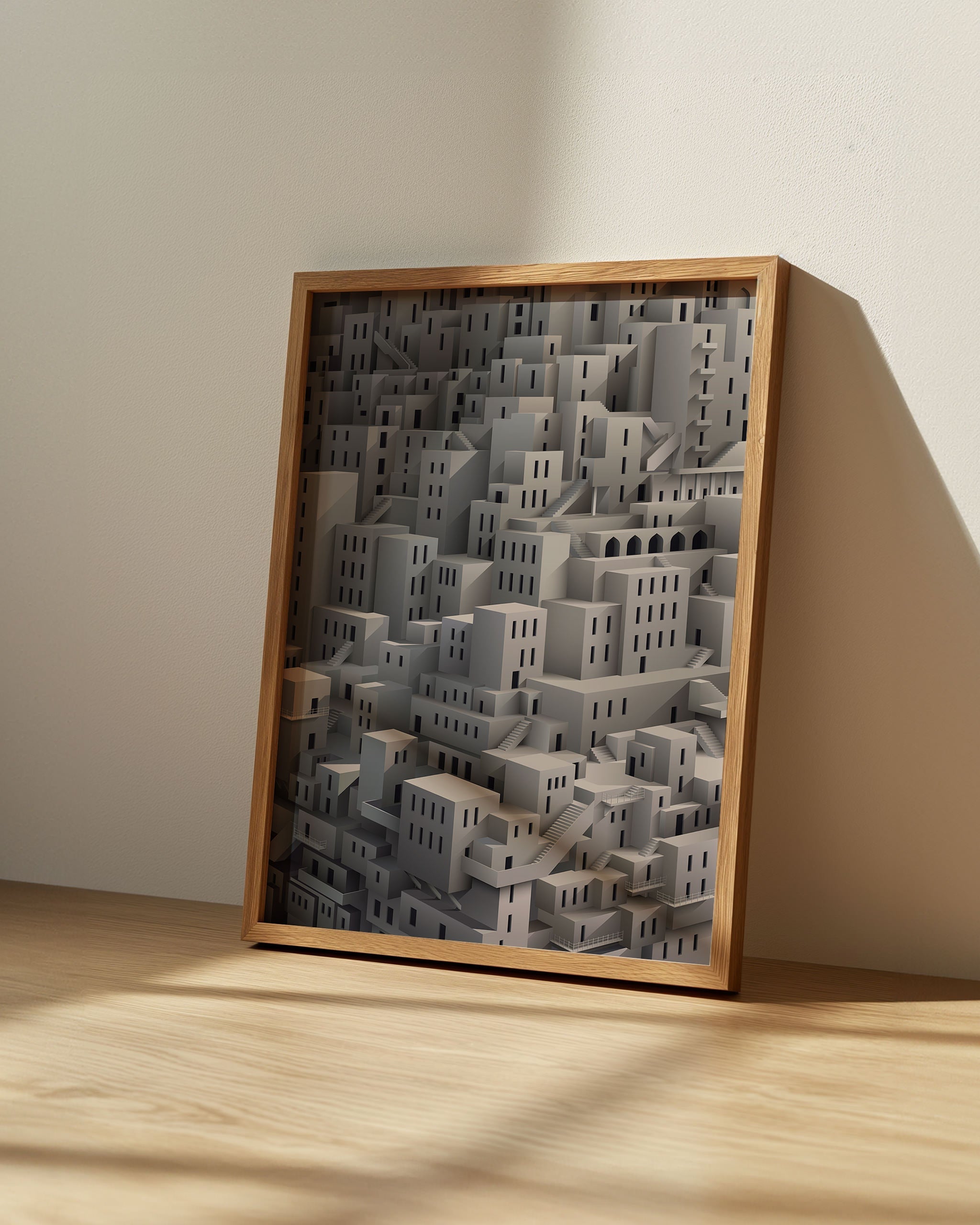 Entrikaya Giden Merdiven-poster-Poster Depo