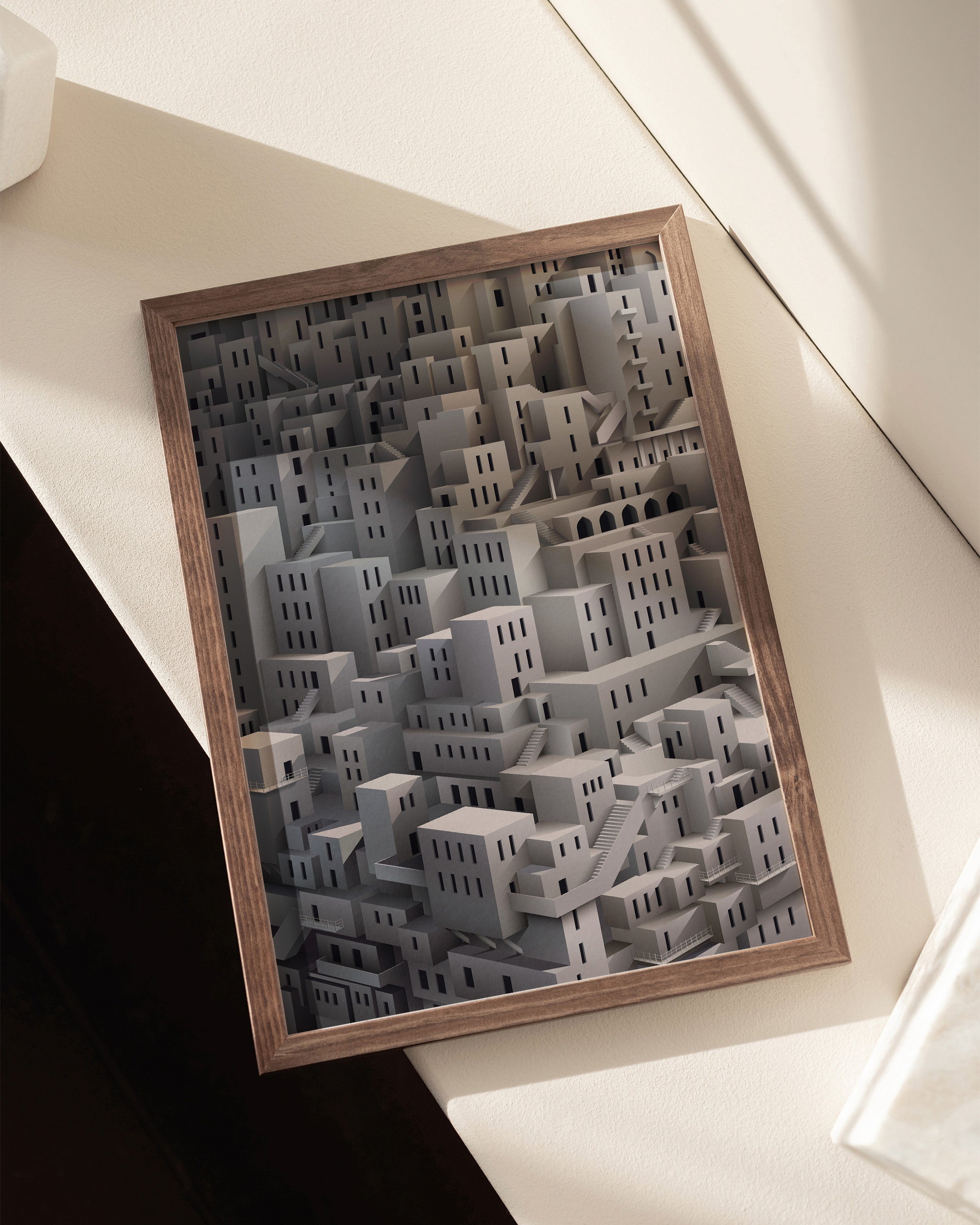 Entrikaya Giden Merdiven-poster-Poster Depo