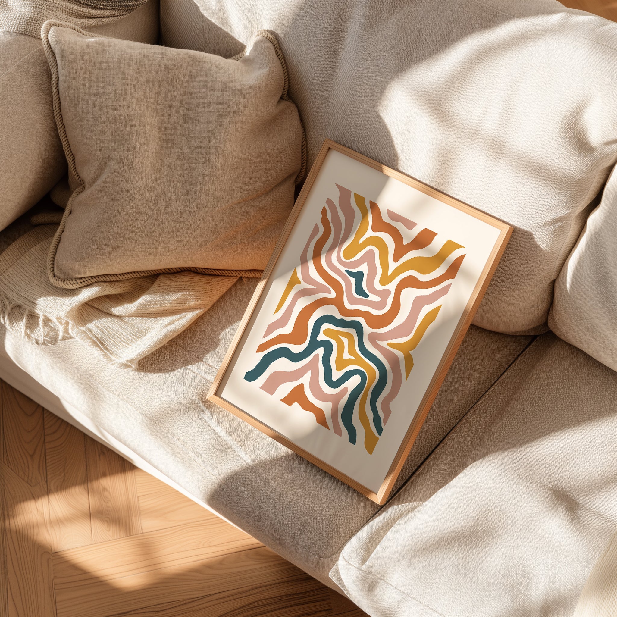 Ritmik Tonlar Soyut-poster-Poster Depo