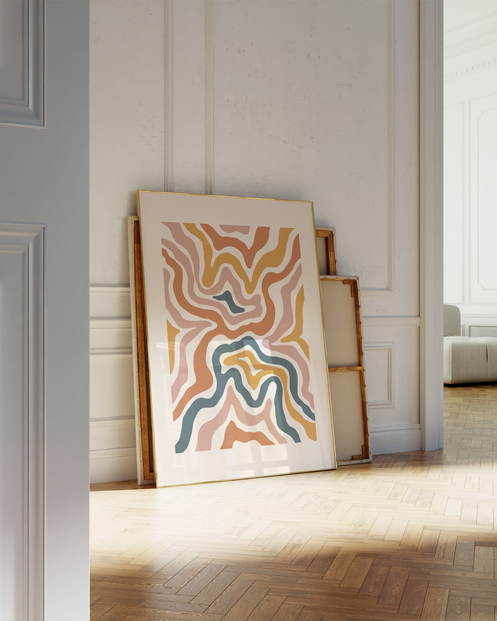 Ritmik Tonlar Soyut-poster-Poster Depo