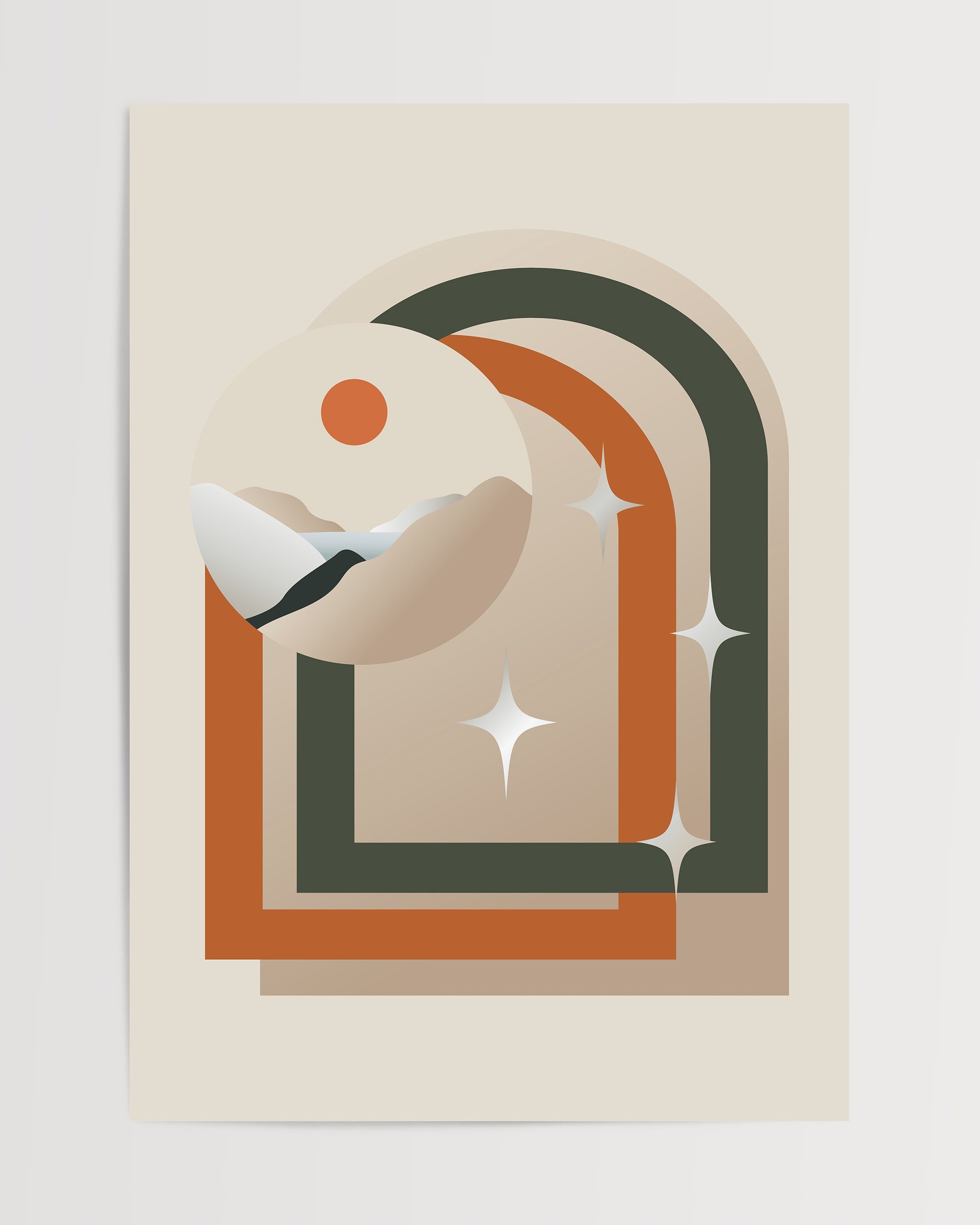 Gün Batımı Simetri Destanı-poster-Poster Depo