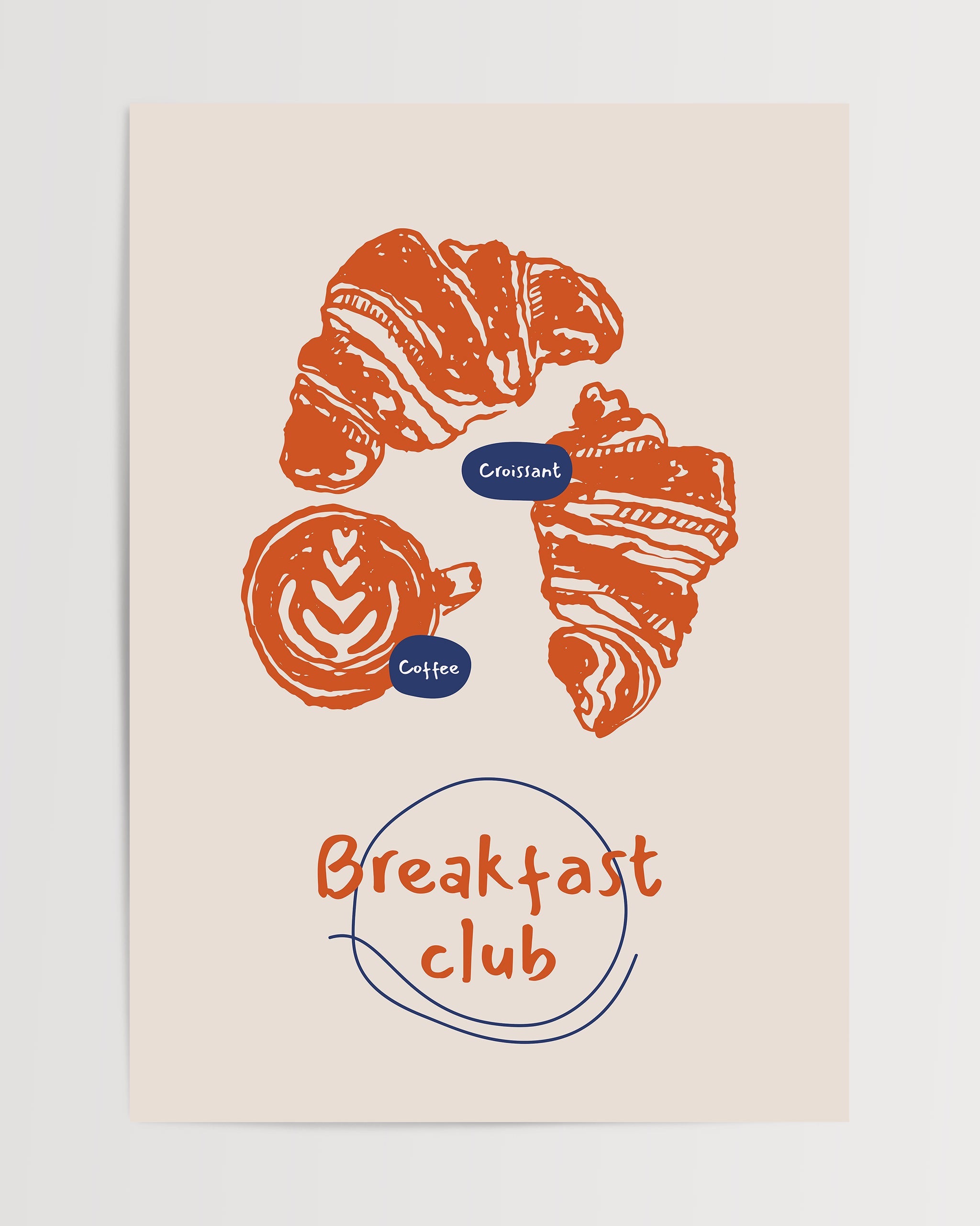 Kruvasan ve Kahve Charm-poster-Poster Depo