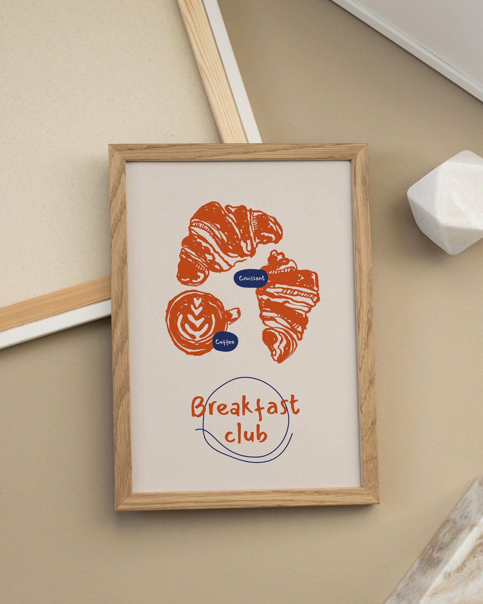 Kruvasan ve Kahve Charm-poster-Poster Depo