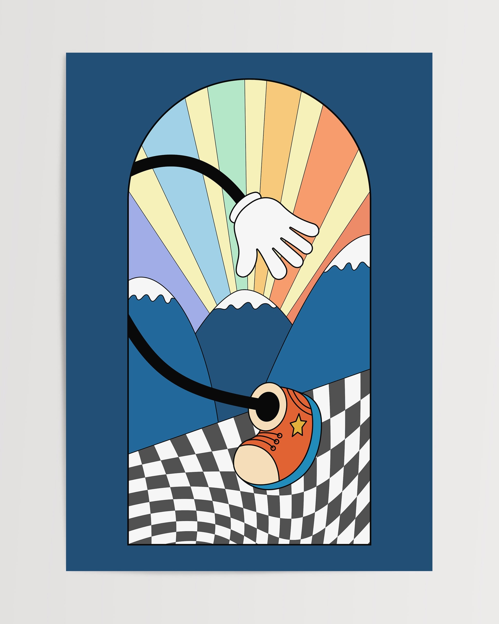 Groovy Yürüyüş-poster-Poster Depo