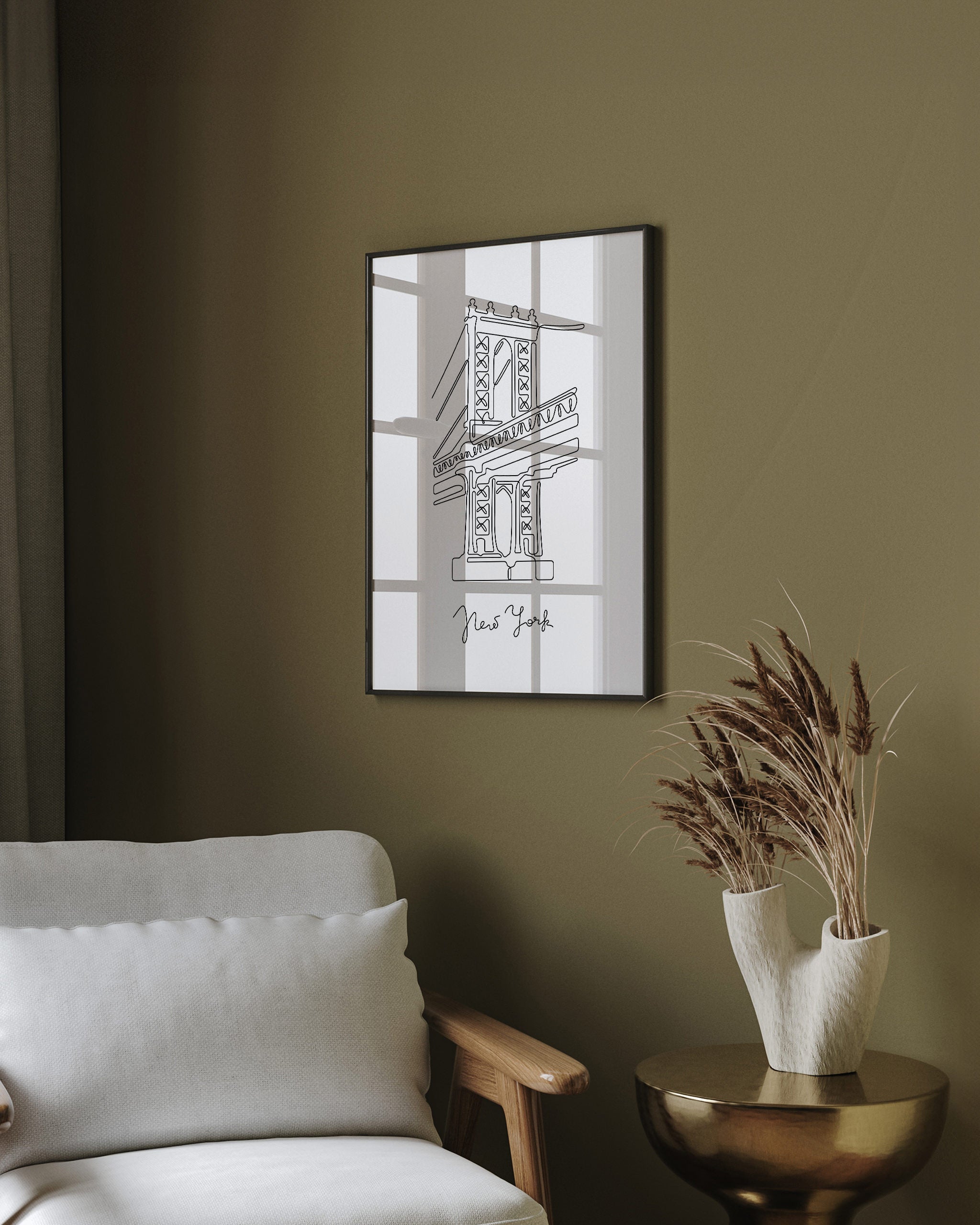 New York Görkemli Köprü-poster-Poster Depo