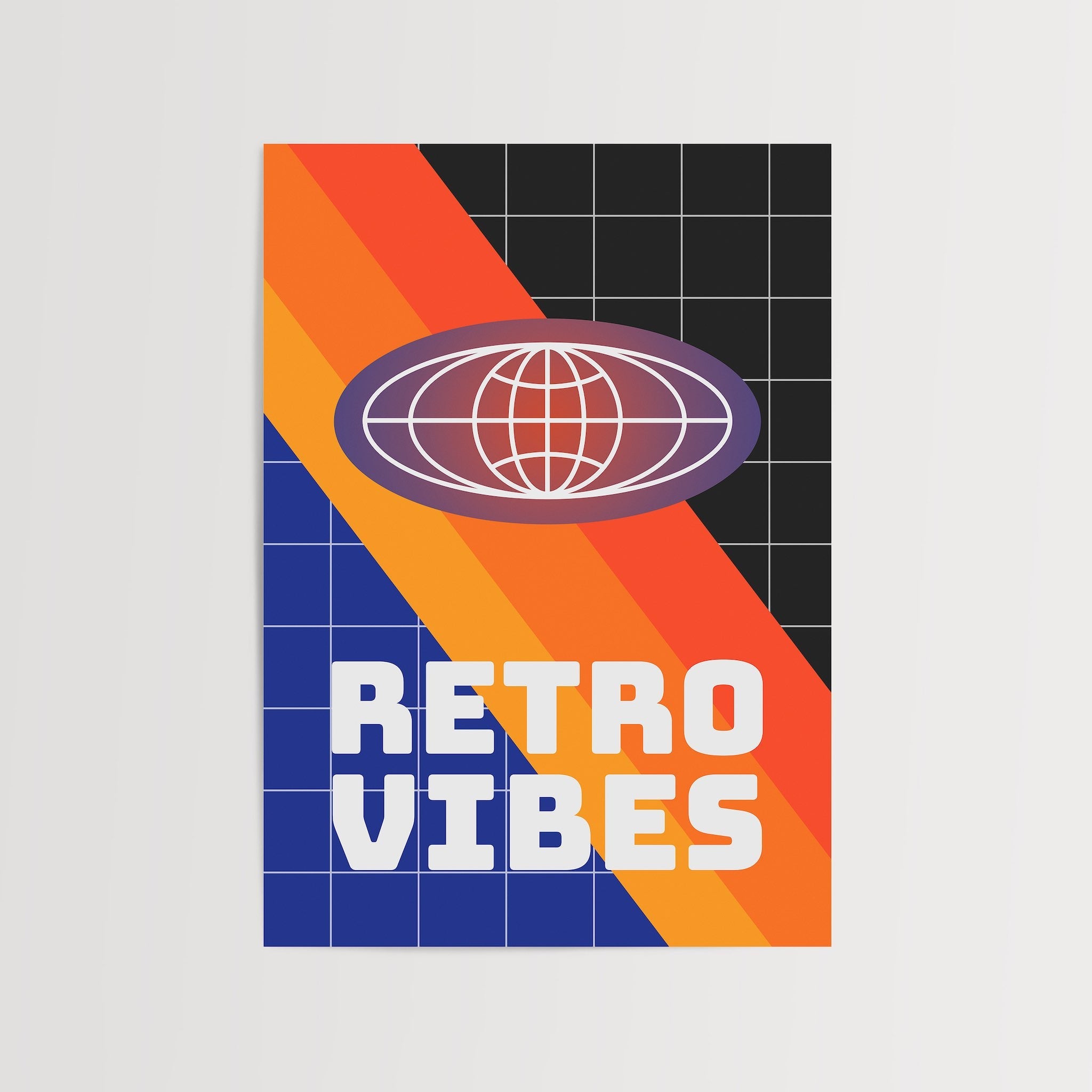 Retro Renkli Vibes-poster-Poster Depo