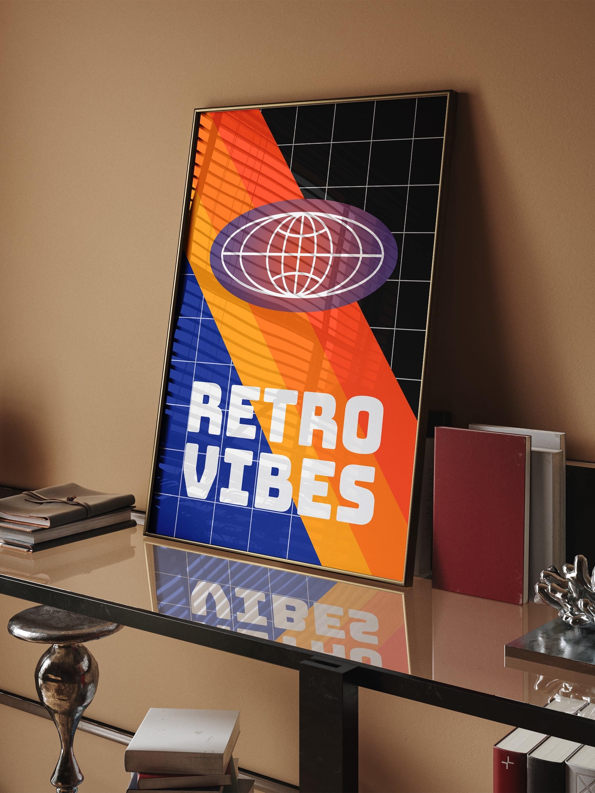 Retro Renkli Vibes-poster-Poster Depo