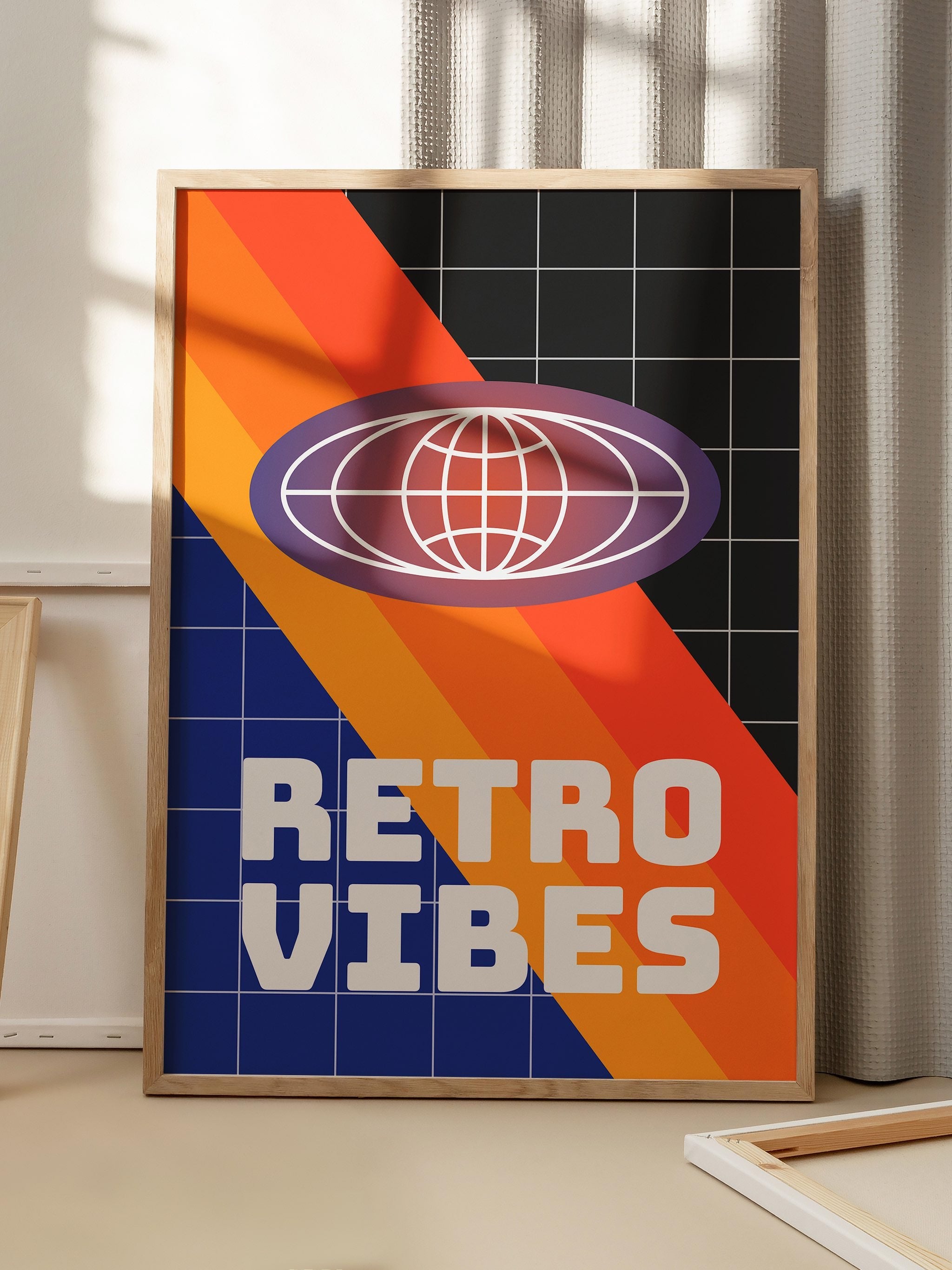 Retro Renkli Vibes-poster-Poster Depo