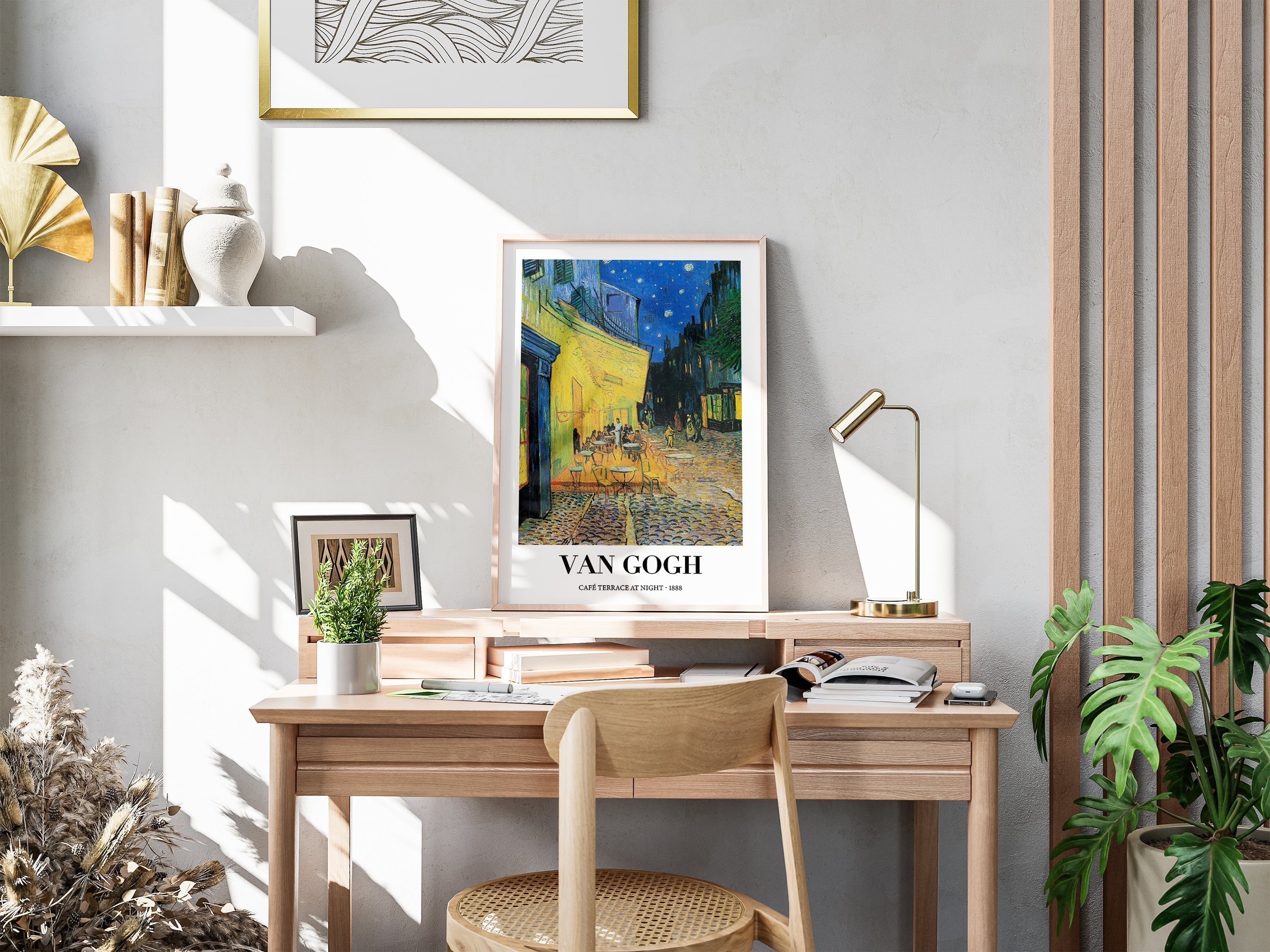 Gece Teras Kafe (1888)-poster-Poster Depo