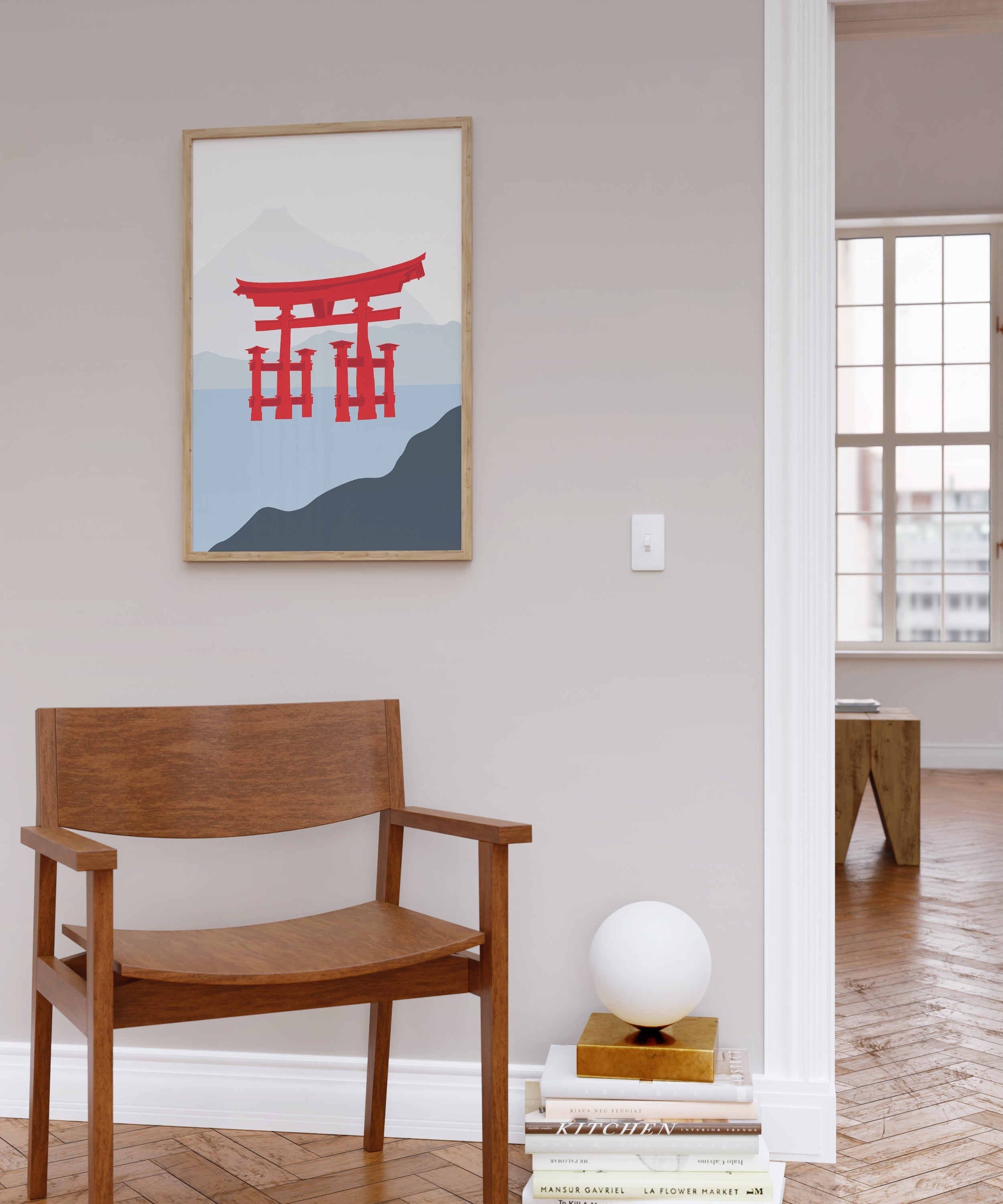 Büyük Torii Kapısı - Hiroşima, Japonya-poster-Poster Depo