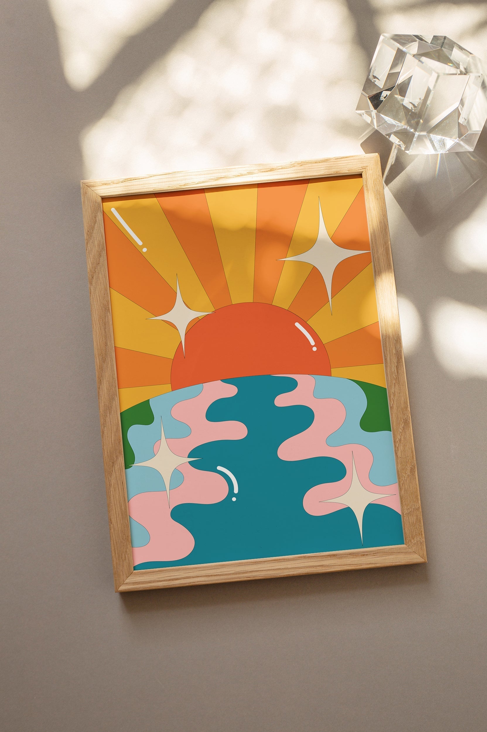 Groovy Sunset-poster-Poster Depo