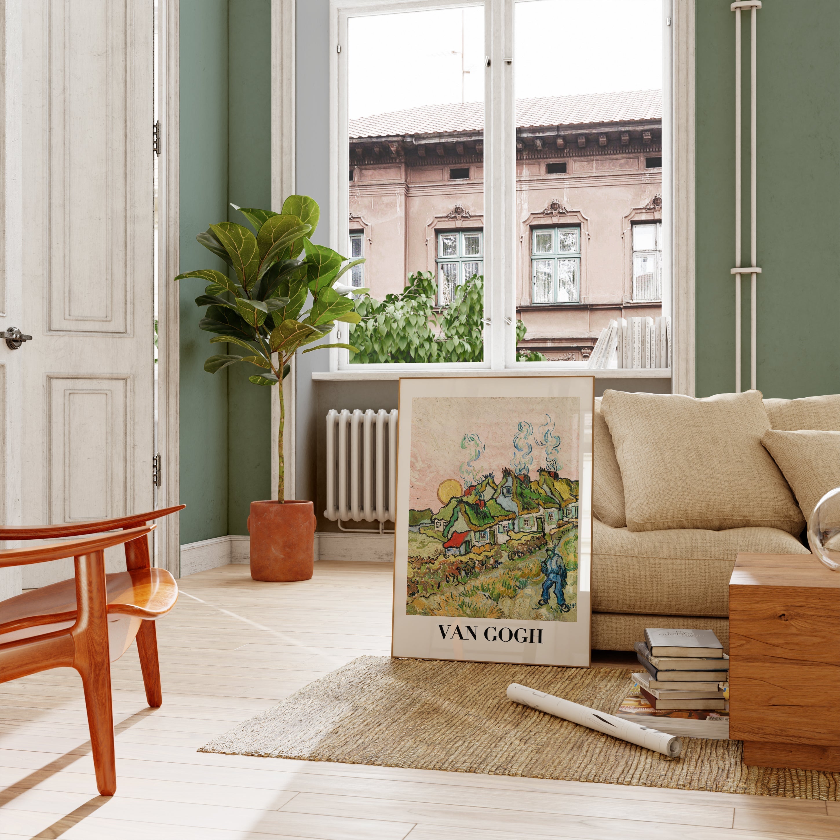 Evler ve Figürler (1890)-poster-Poster Depo