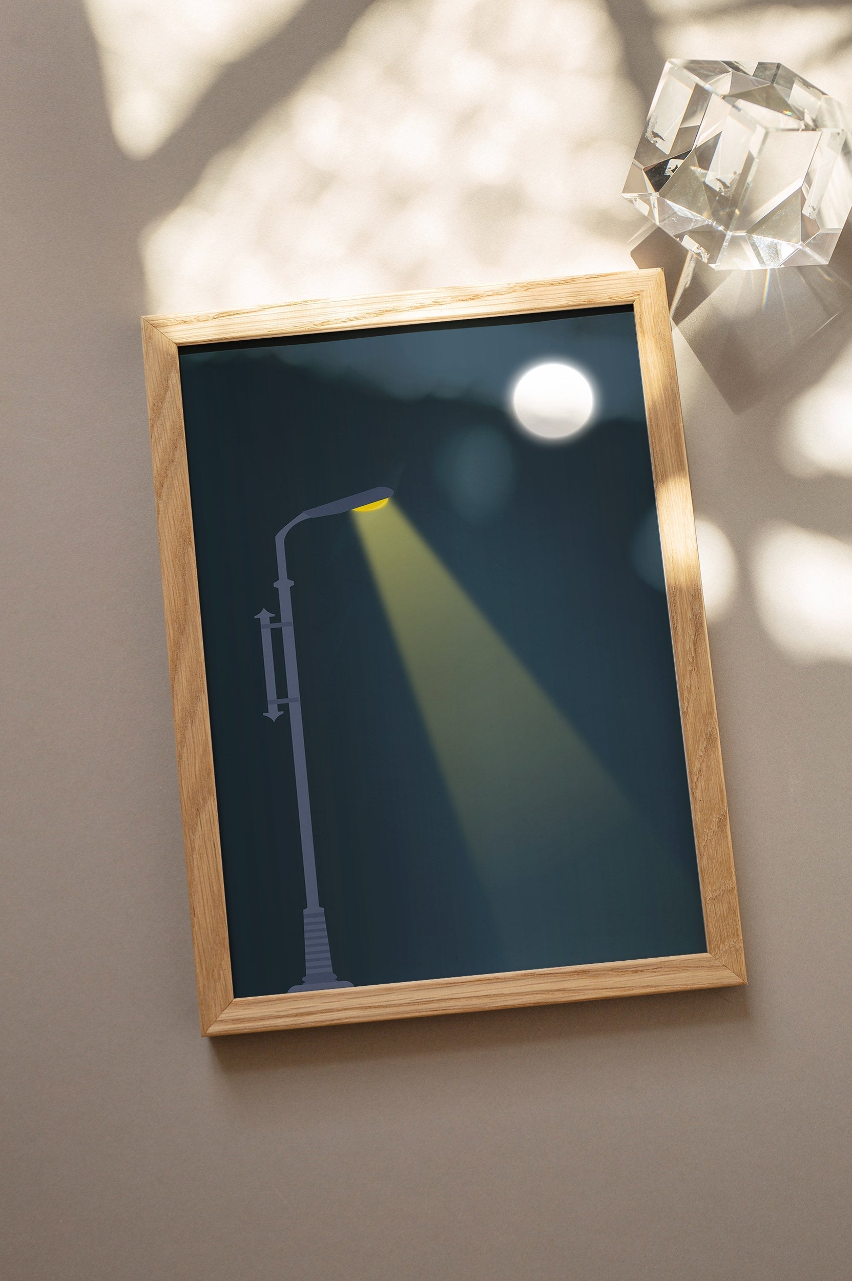 Gece Sokak Lambası-poster-Poster Depo