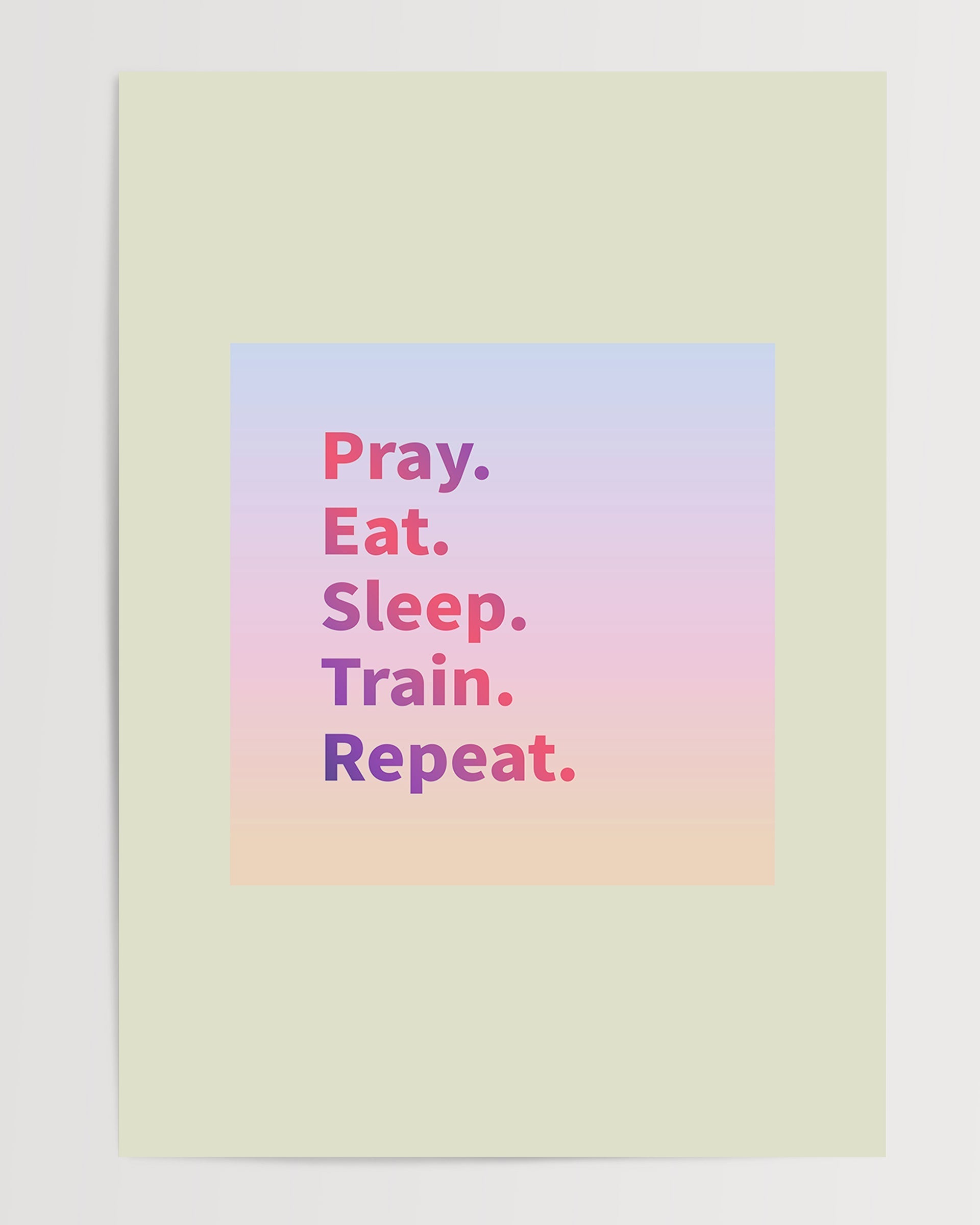 Dua Et Ye Uyu Tren Tekrarla-poster-Poster Depo