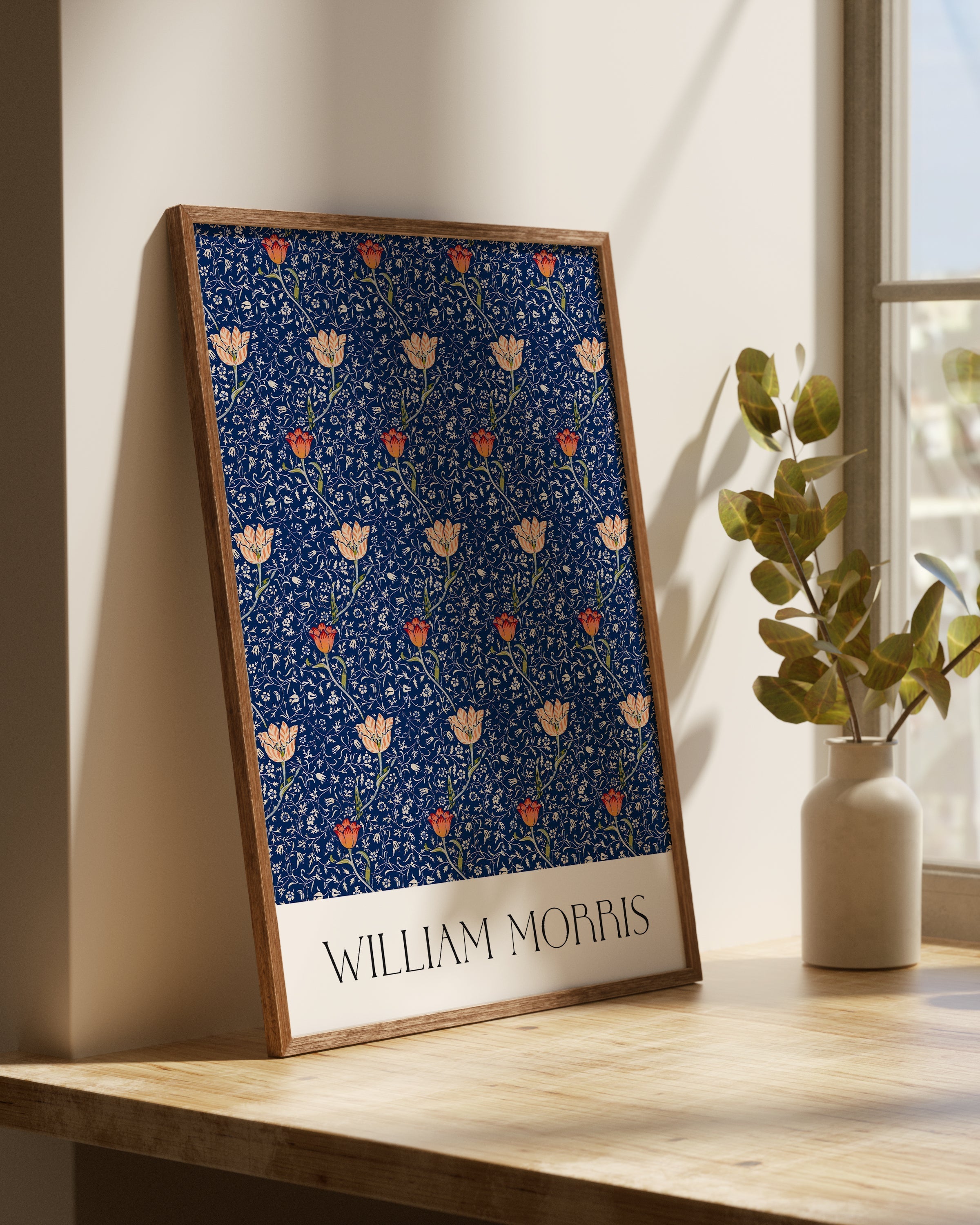 Pembe ve Kırmızı Lale Çiçeği Deseni-poster-Poster Depo