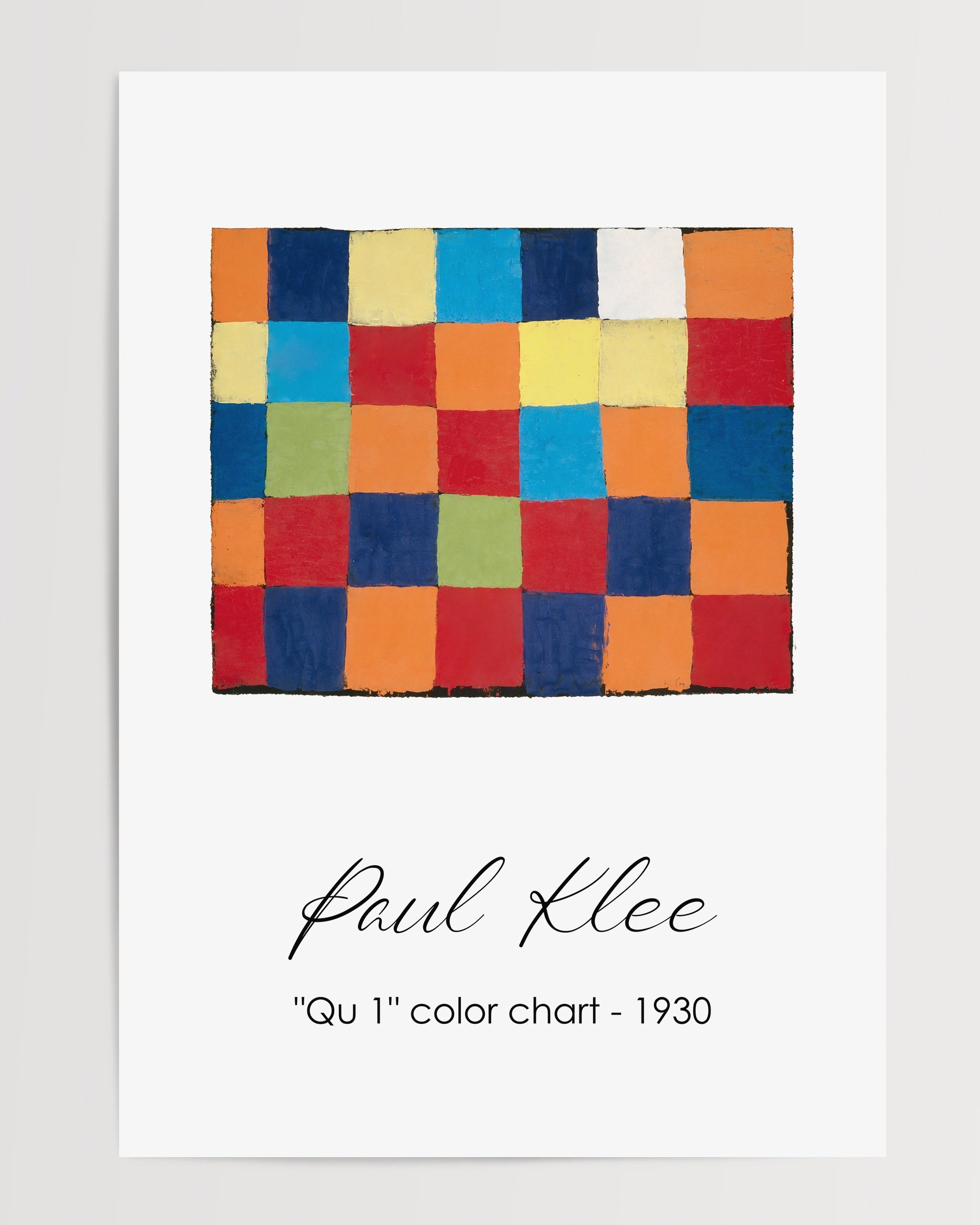 Qu 1 Renk Kartelası-poster-Poster Depo