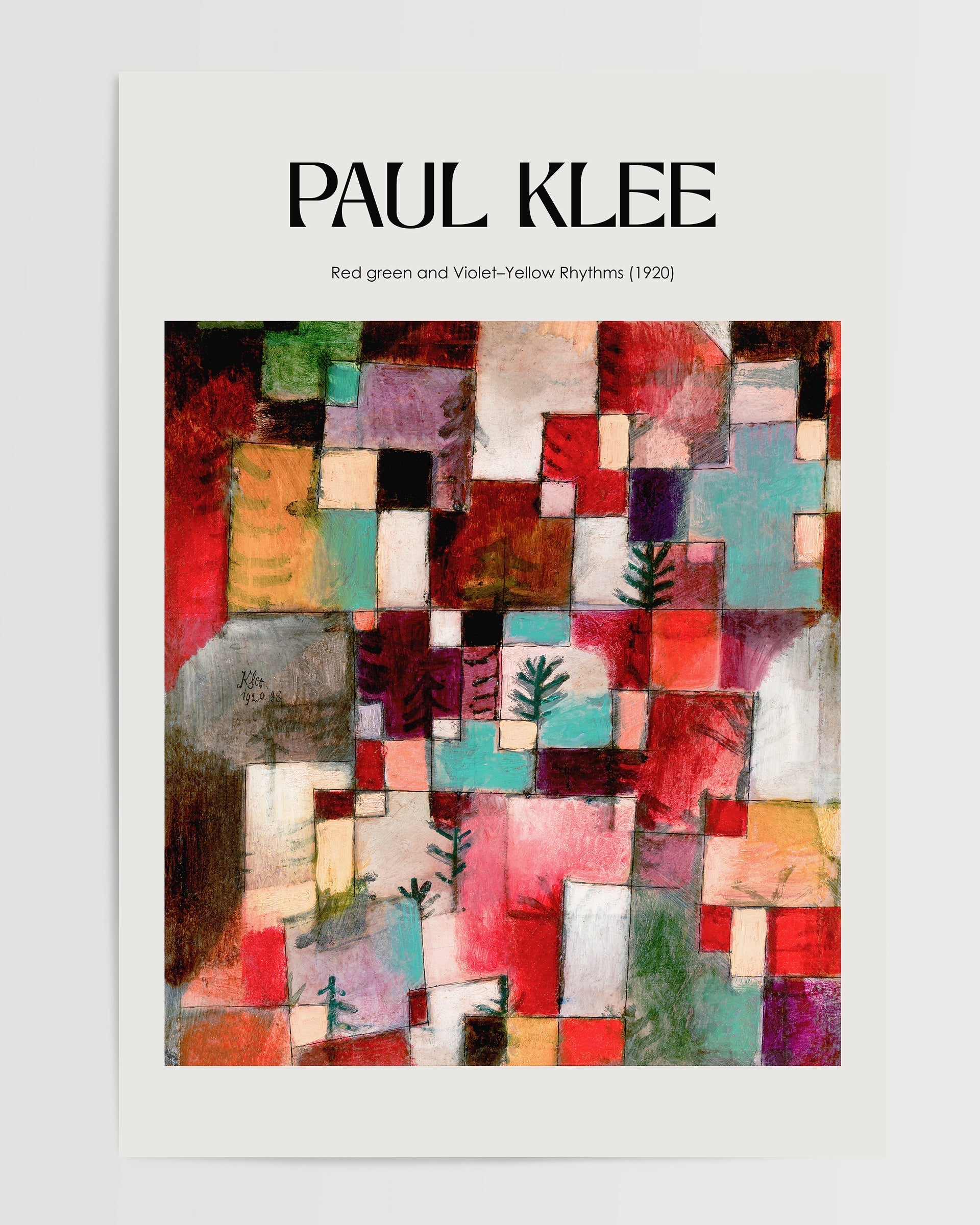 Kırmızı Yeşil ve Mor-Sarı Ritimler (1920)-poster-Poster Depo