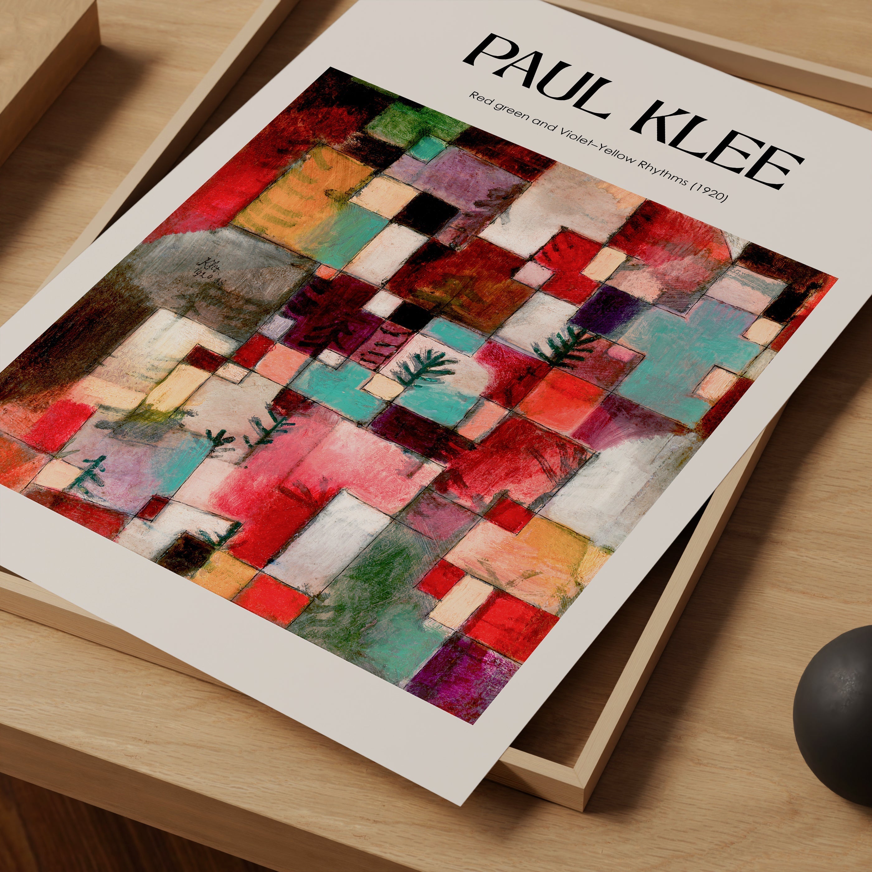 Kırmızı Yeşil ve Mor-Sarı Ritimler (1920)-poster-Poster Depo