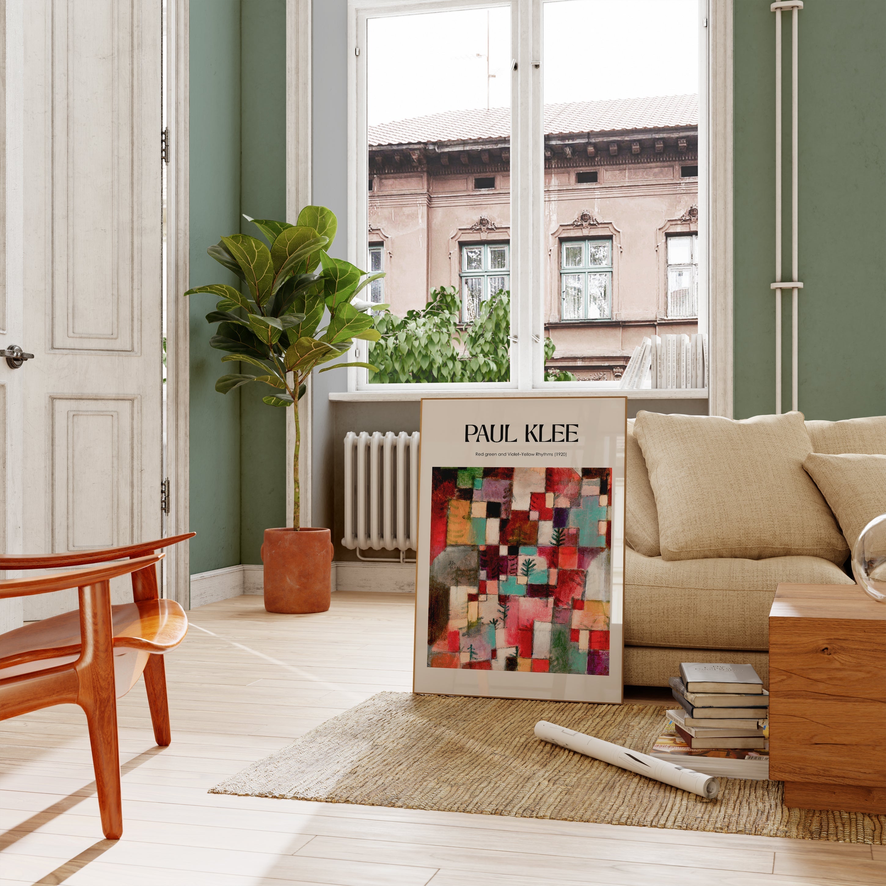 Kırmızı Yeşil ve Mor-Sarı Ritimler (1920)-poster-Poster Depo