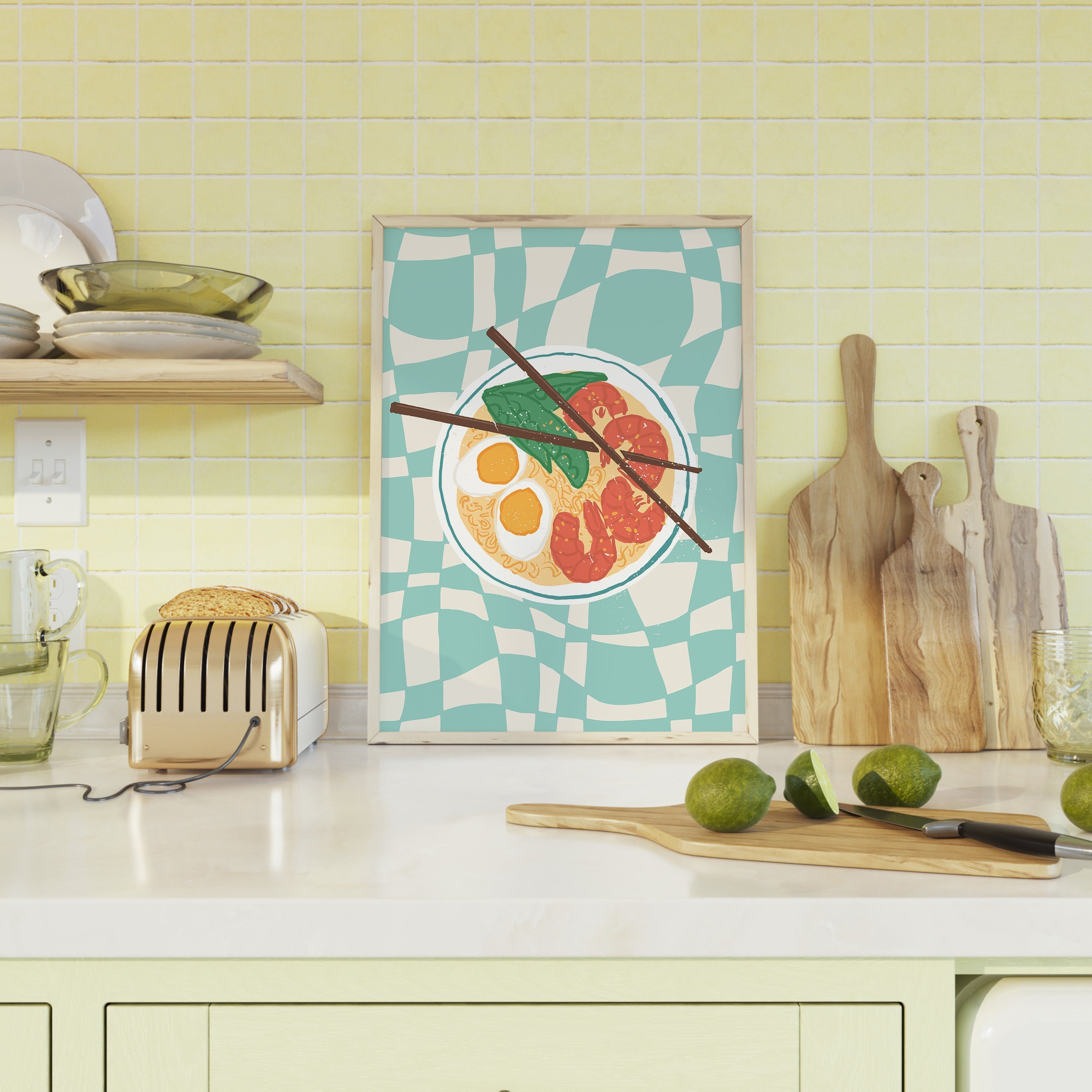 Karidesli Ramen - Yemek-poster-Poster Depo