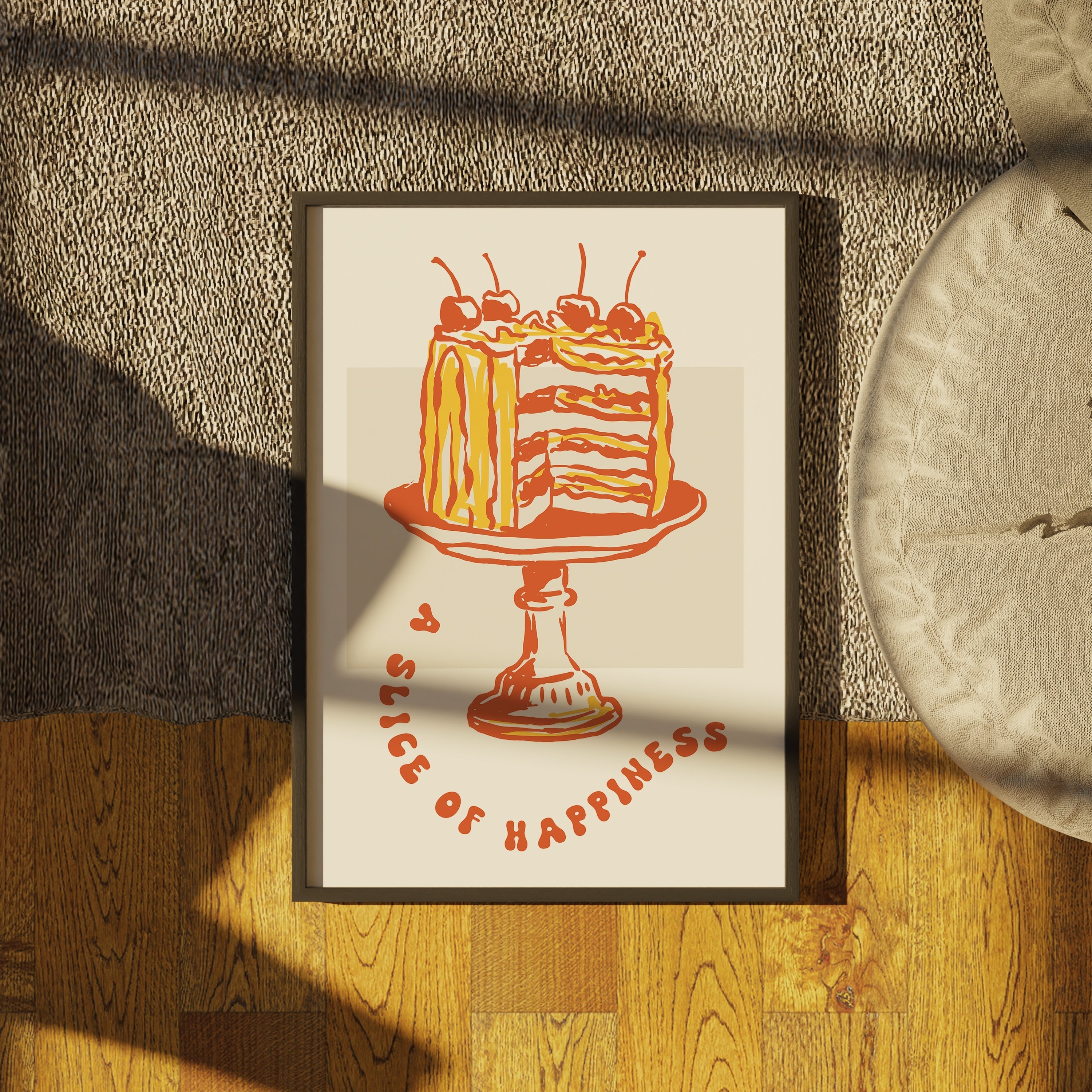 Mutluluk Dilimi - Yemek-poster-Poster Depo