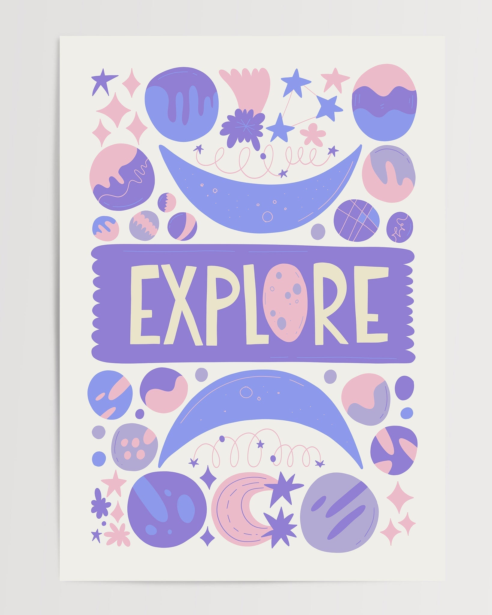 Uzay İllüstrasyonu N3-poster-Poster Depo