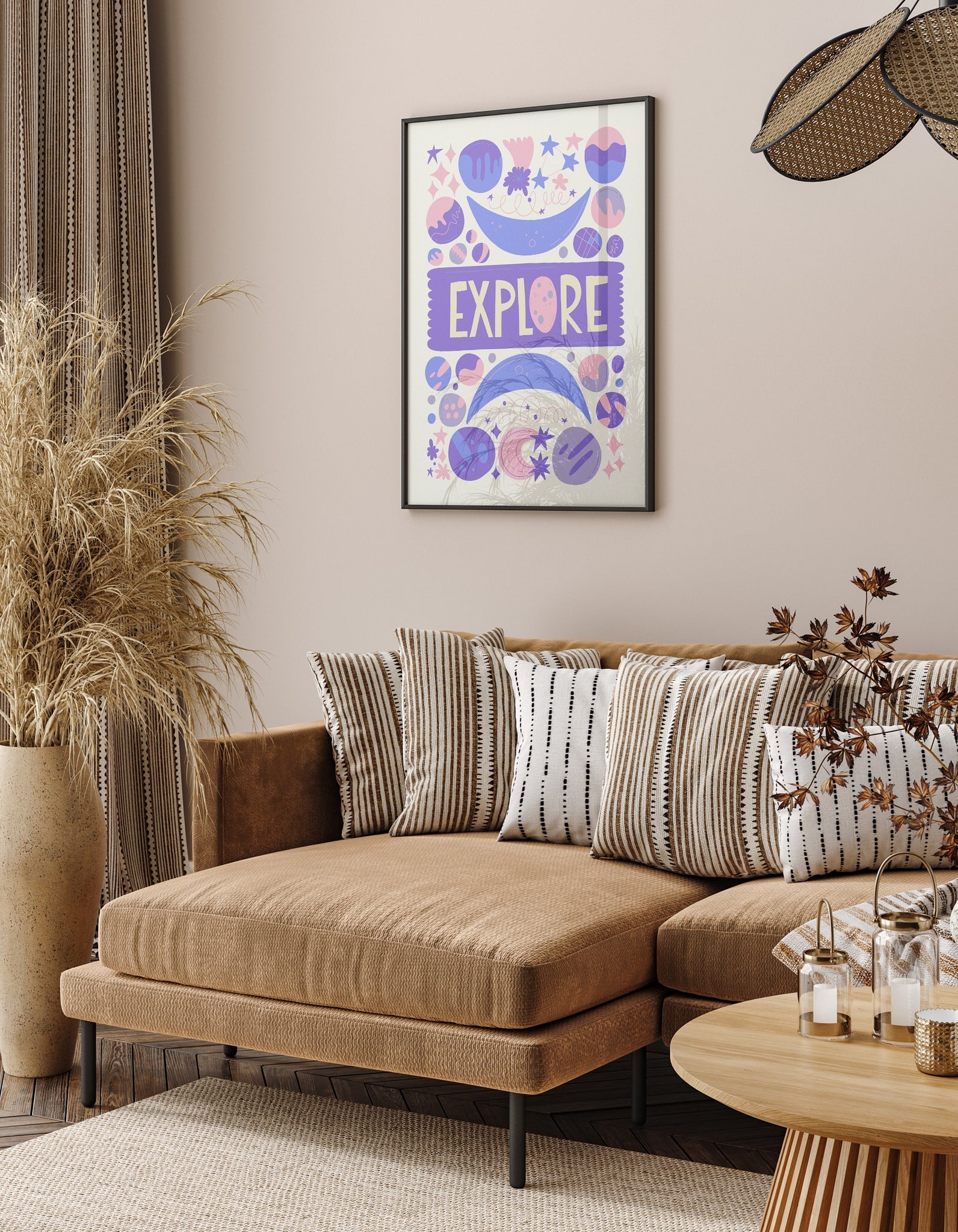 Uzay İllüstrasyonu N3-poster-Poster Depo