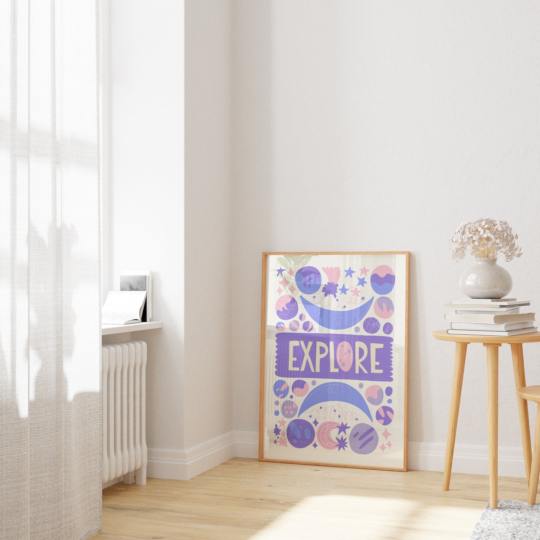 Uzay İllüstrasyonu N3-poster-Poster Depo