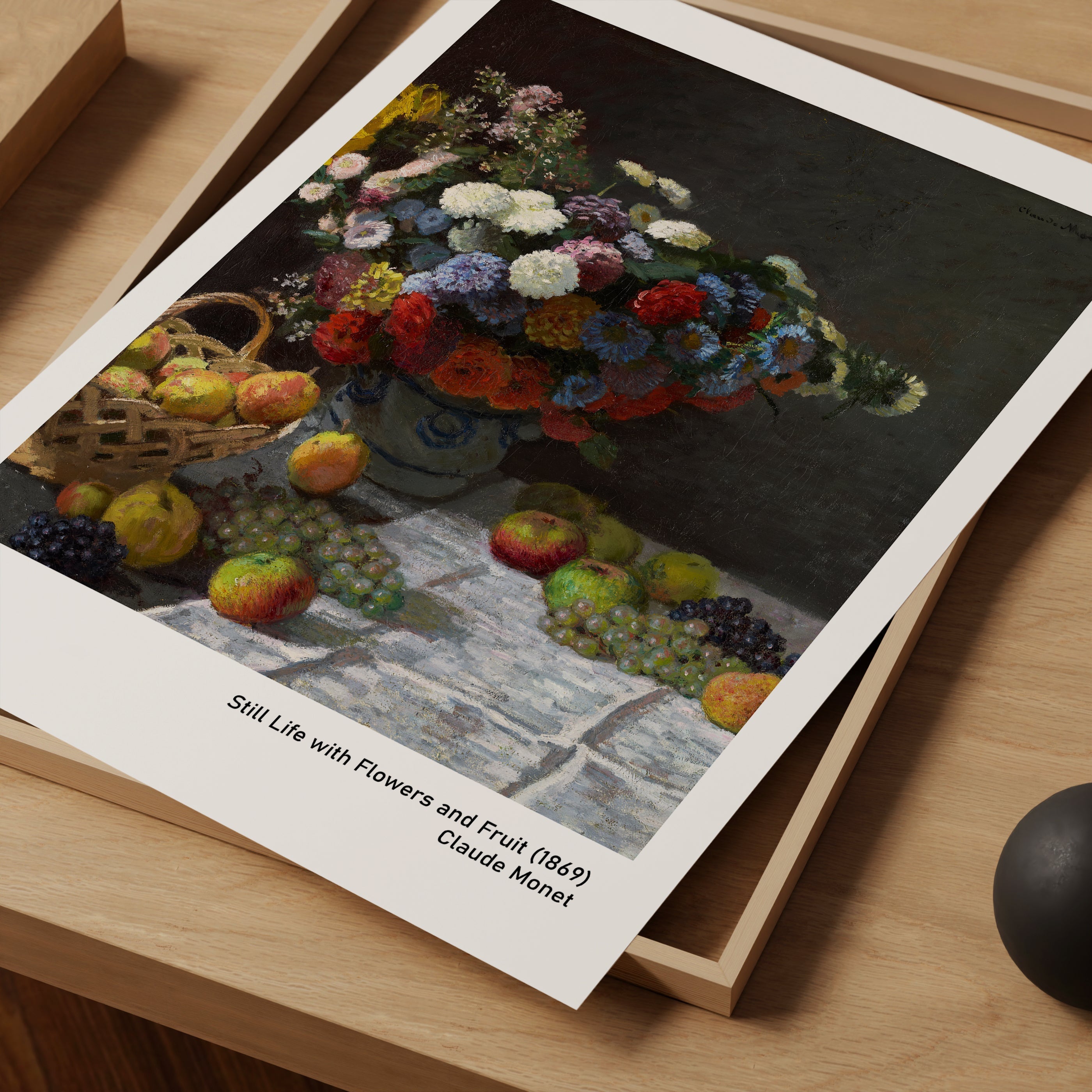 Çiçek ve Meyveli Natürmort (1869)-poster-Poster Depo