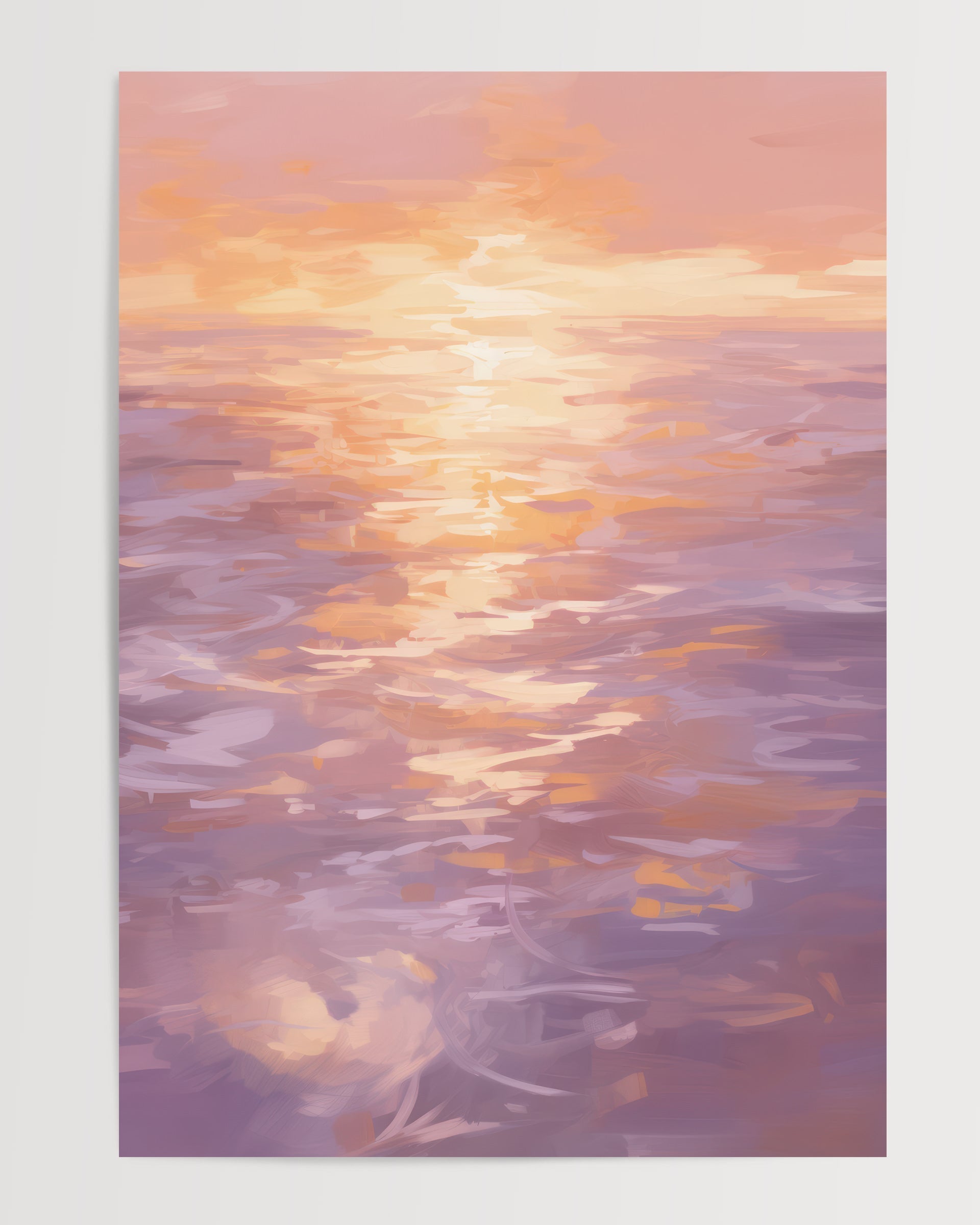 Denizin Üzerinde Gün Batımı-poster-Poster Depo