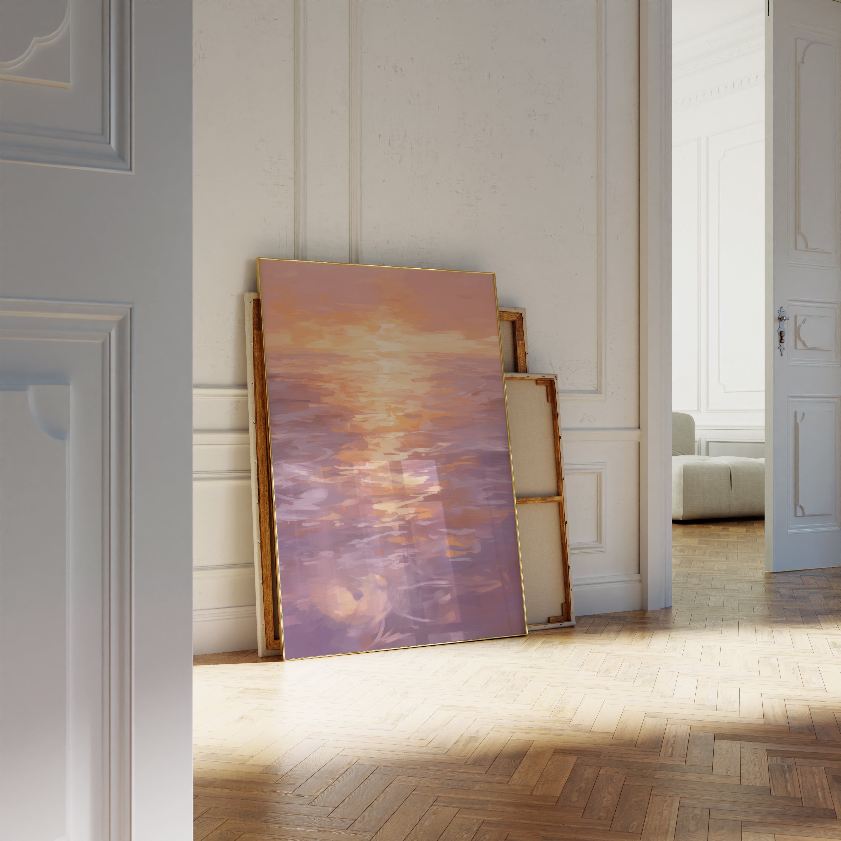 Denizin Üzerinde Gün Batımı-poster-Poster Depo