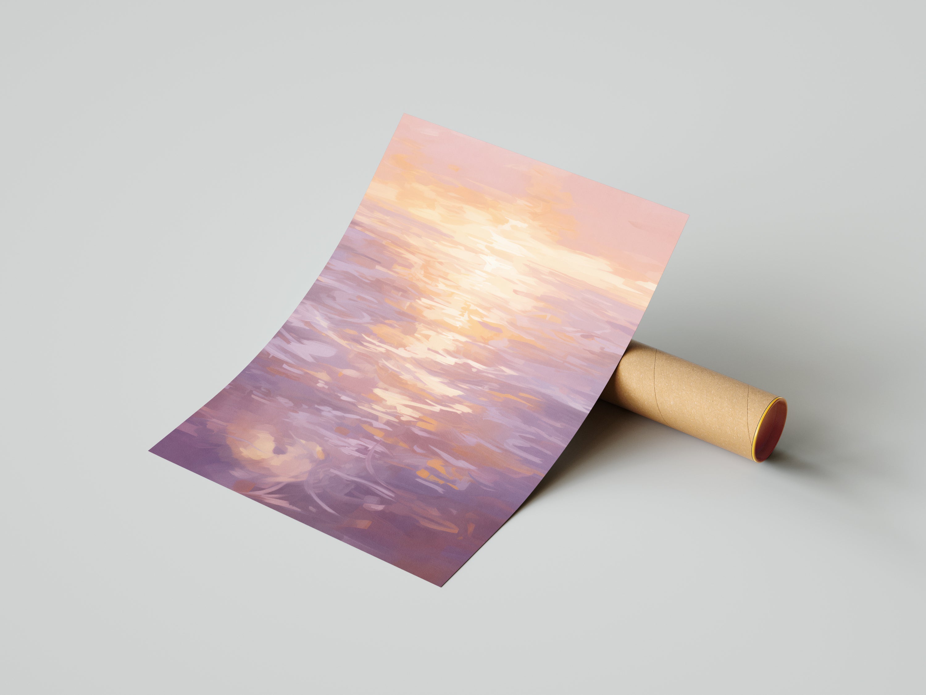 Denizin Üzerinde Gün Batımı-poster-Poster Depo