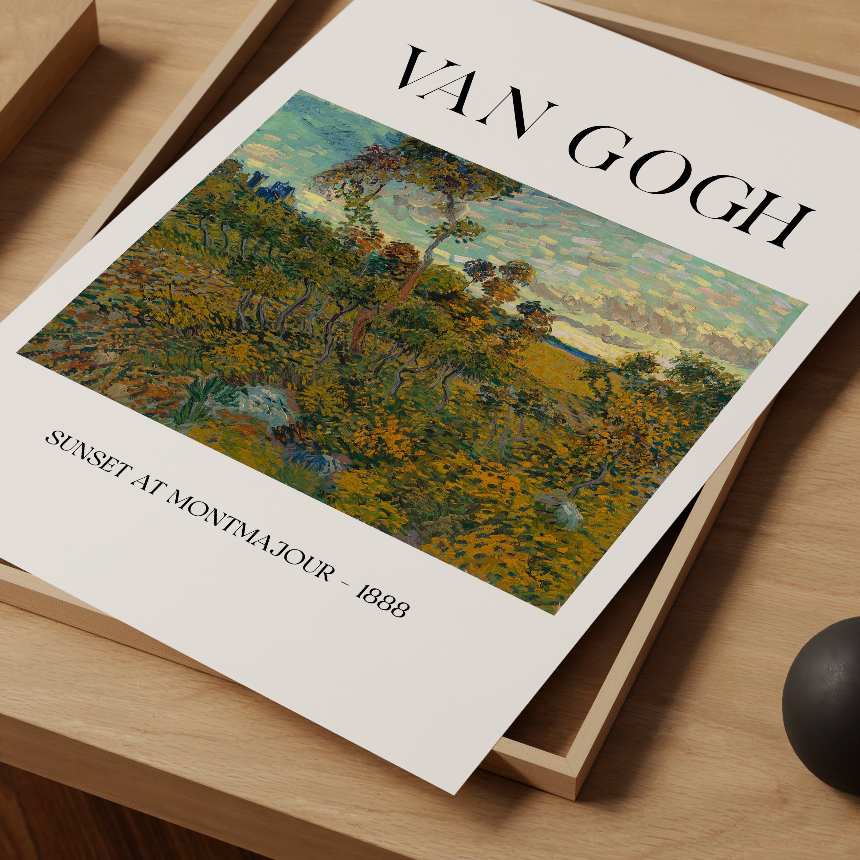 Montmajour'da Gün Batımı (1888)-poster-Poster Depo