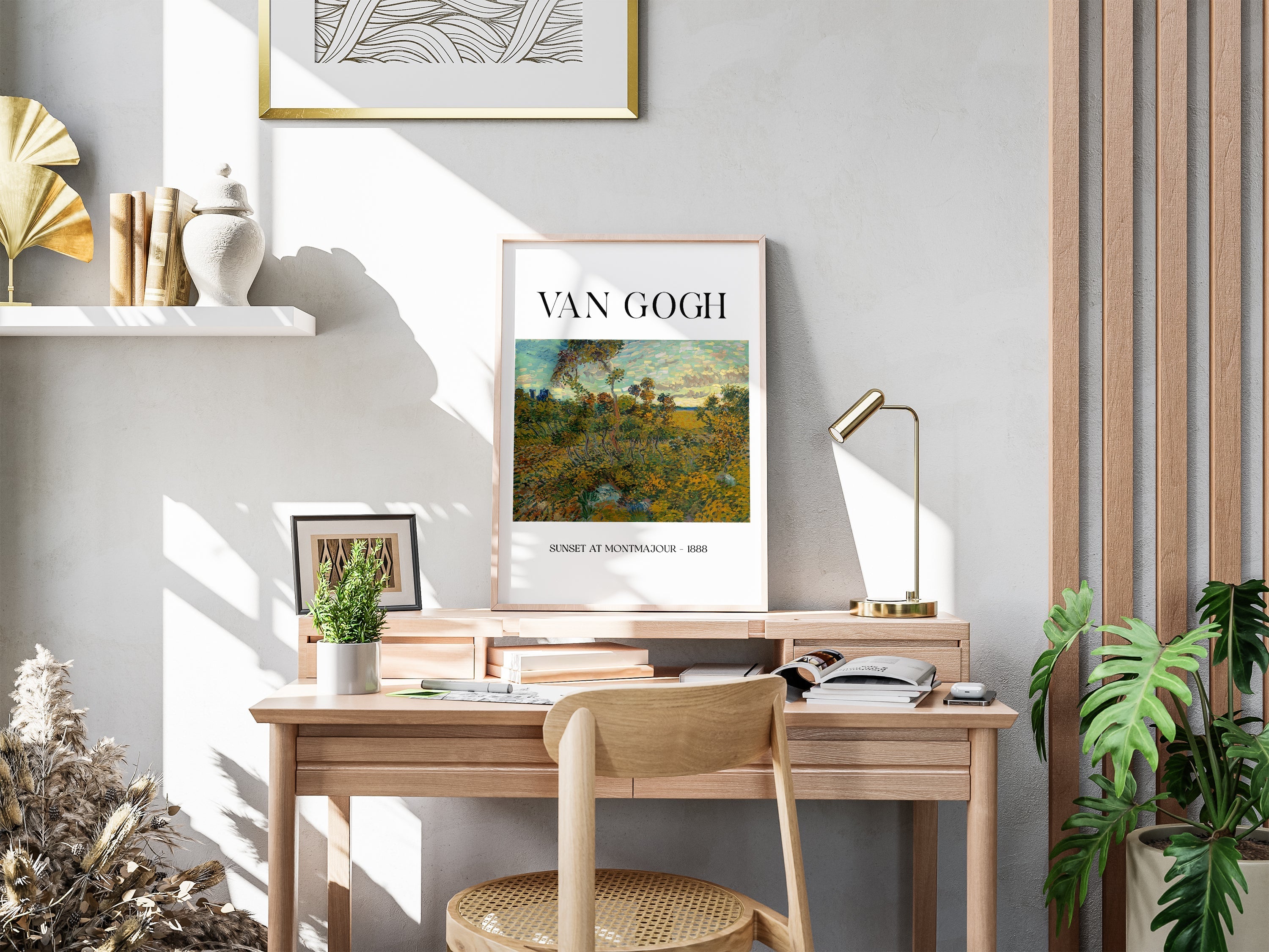 Montmajour'da Gün Batımı (1888)-poster-Poster Depo