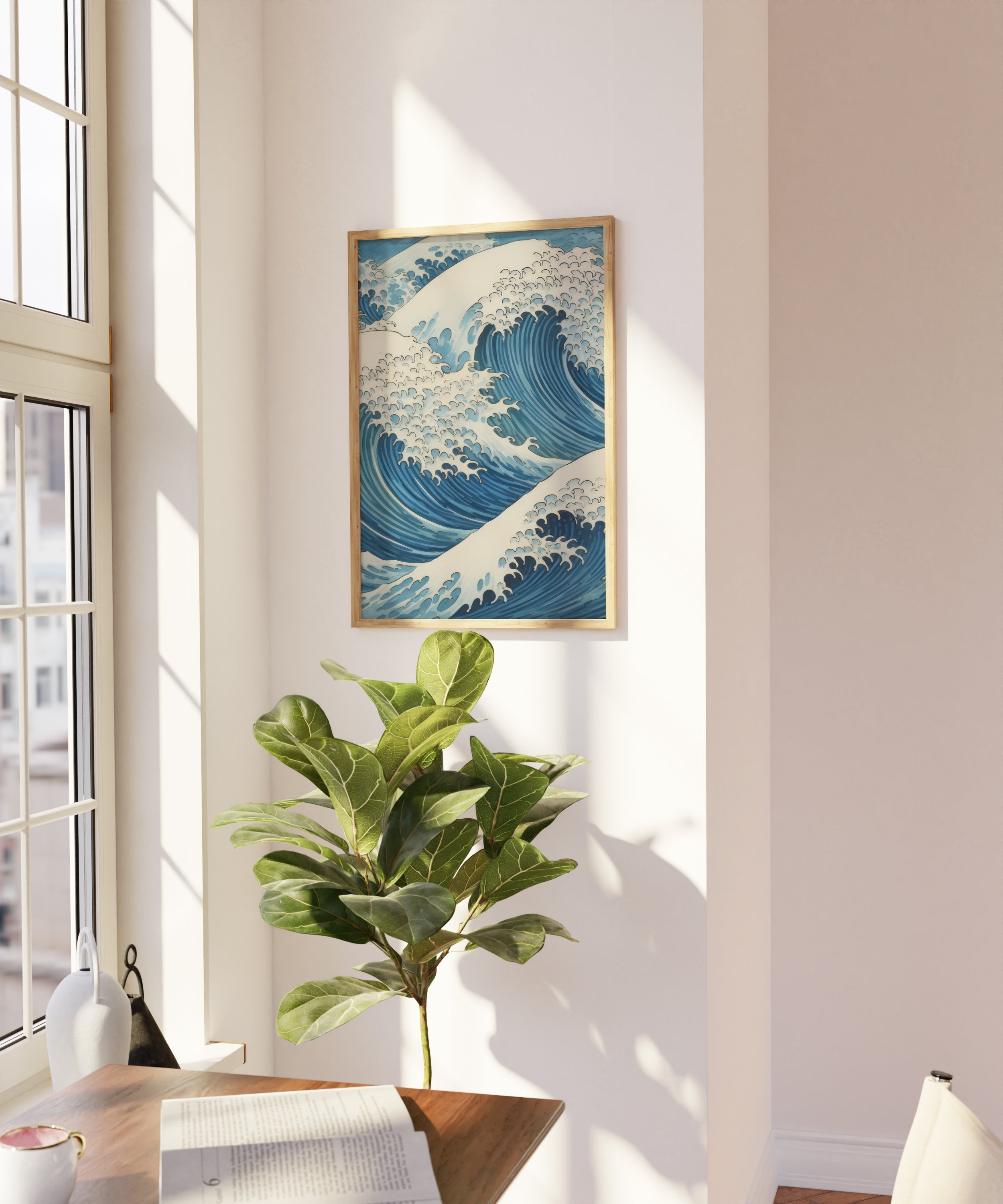 Kanagawa Açıklarındaki Büyük Dalga-poster-Poster Depo