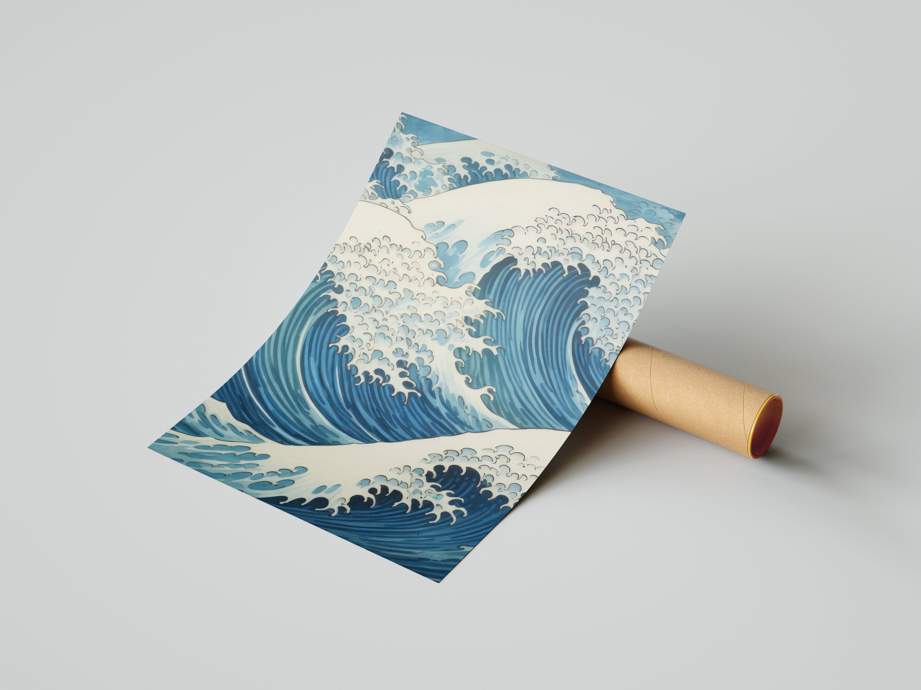 Kanagawa Açıklarındaki Büyük Dalga-poster-Poster Depo
