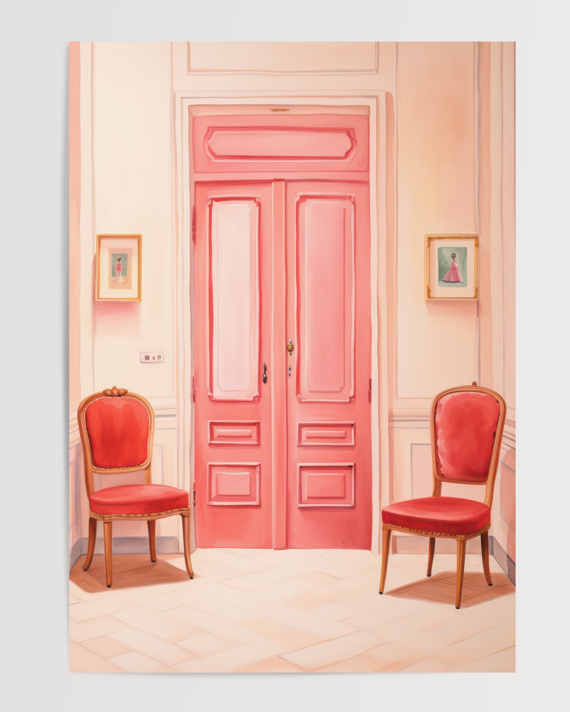 Kırmızı Sandalye-poster-Poster Depo