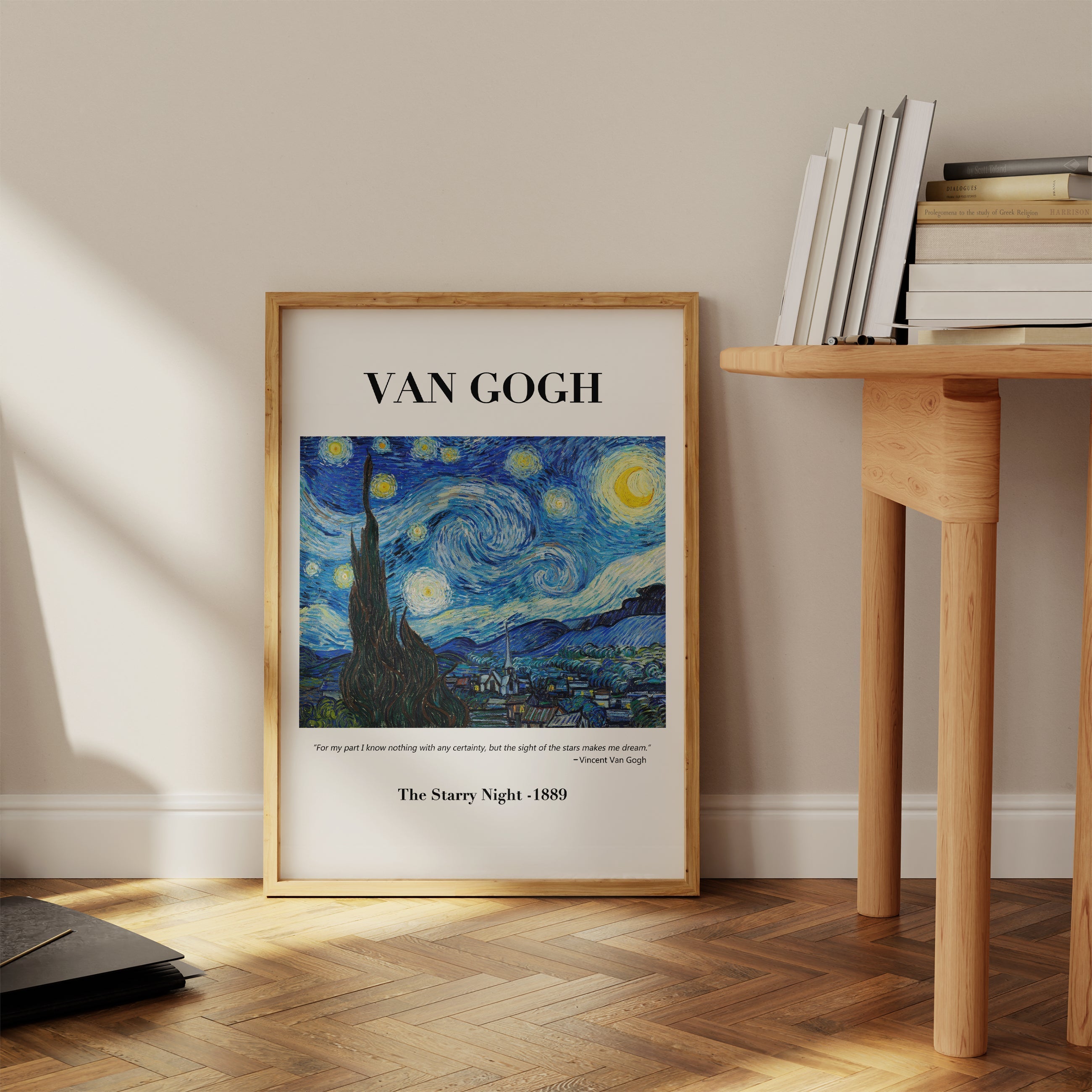 Yıldızlı Gece (1889)-poster-Poster Depo