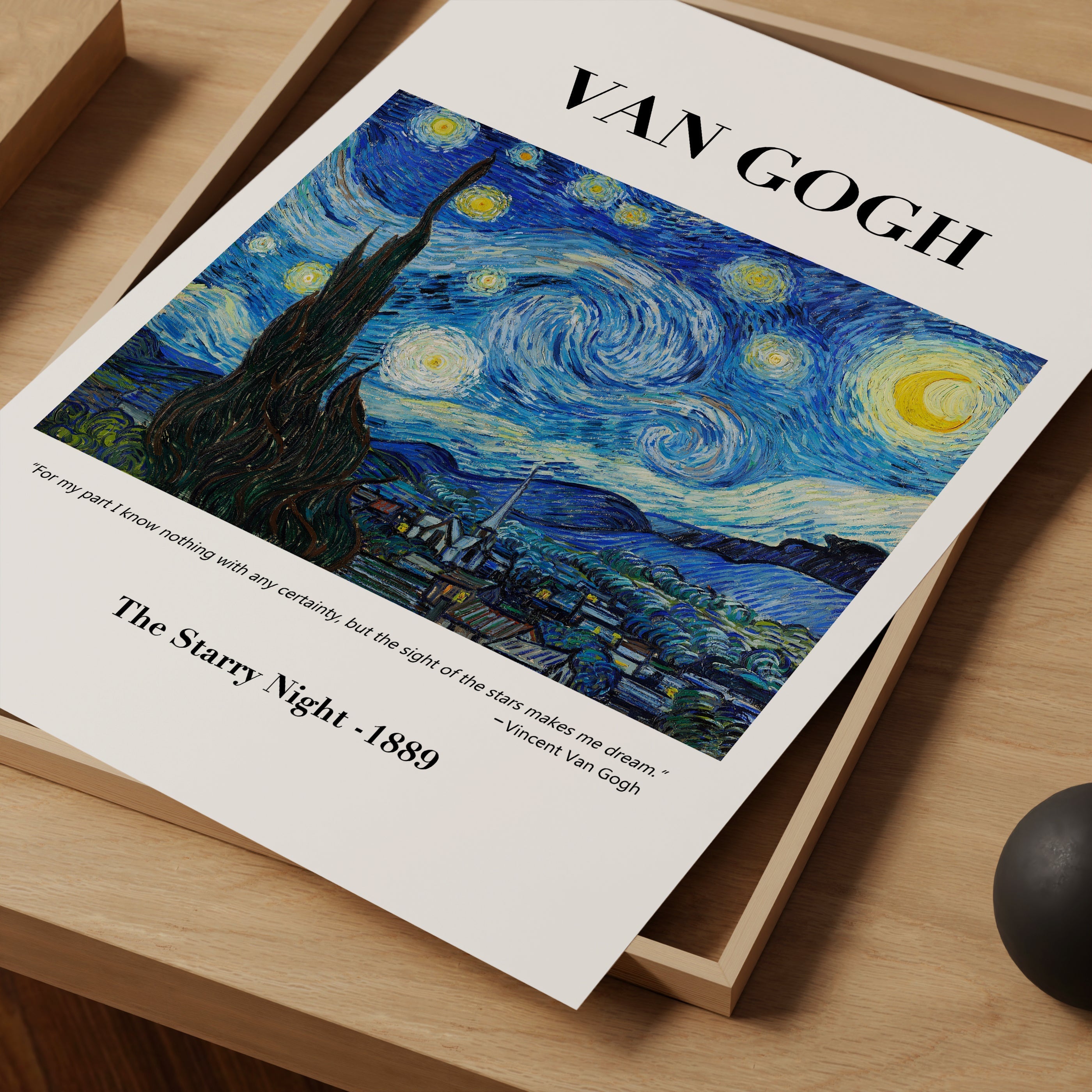 Yıldızlı Gece (1889)-poster-Poster Depo