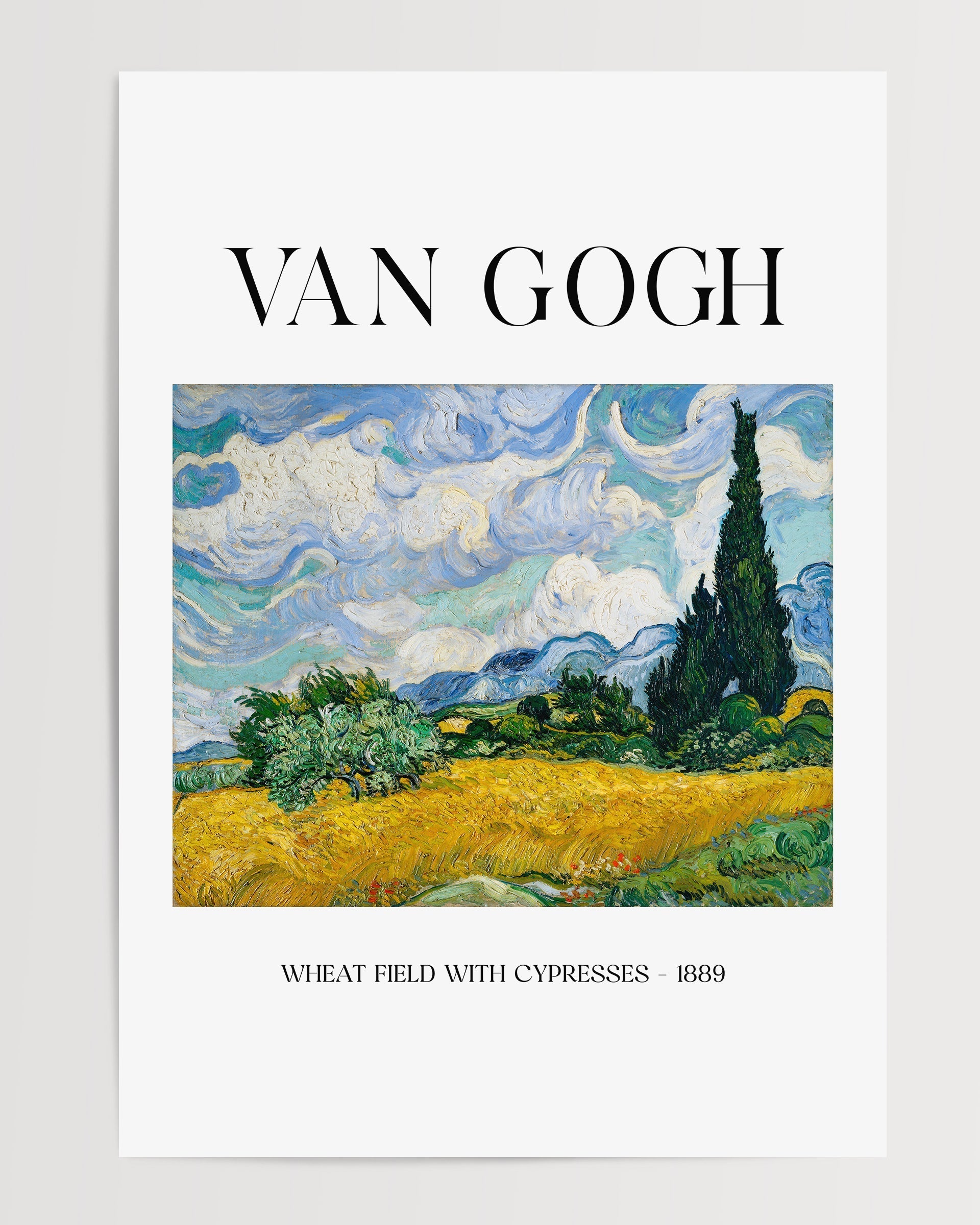 Selvili Buğday Tarlası (1889)-poster-Poster Depo