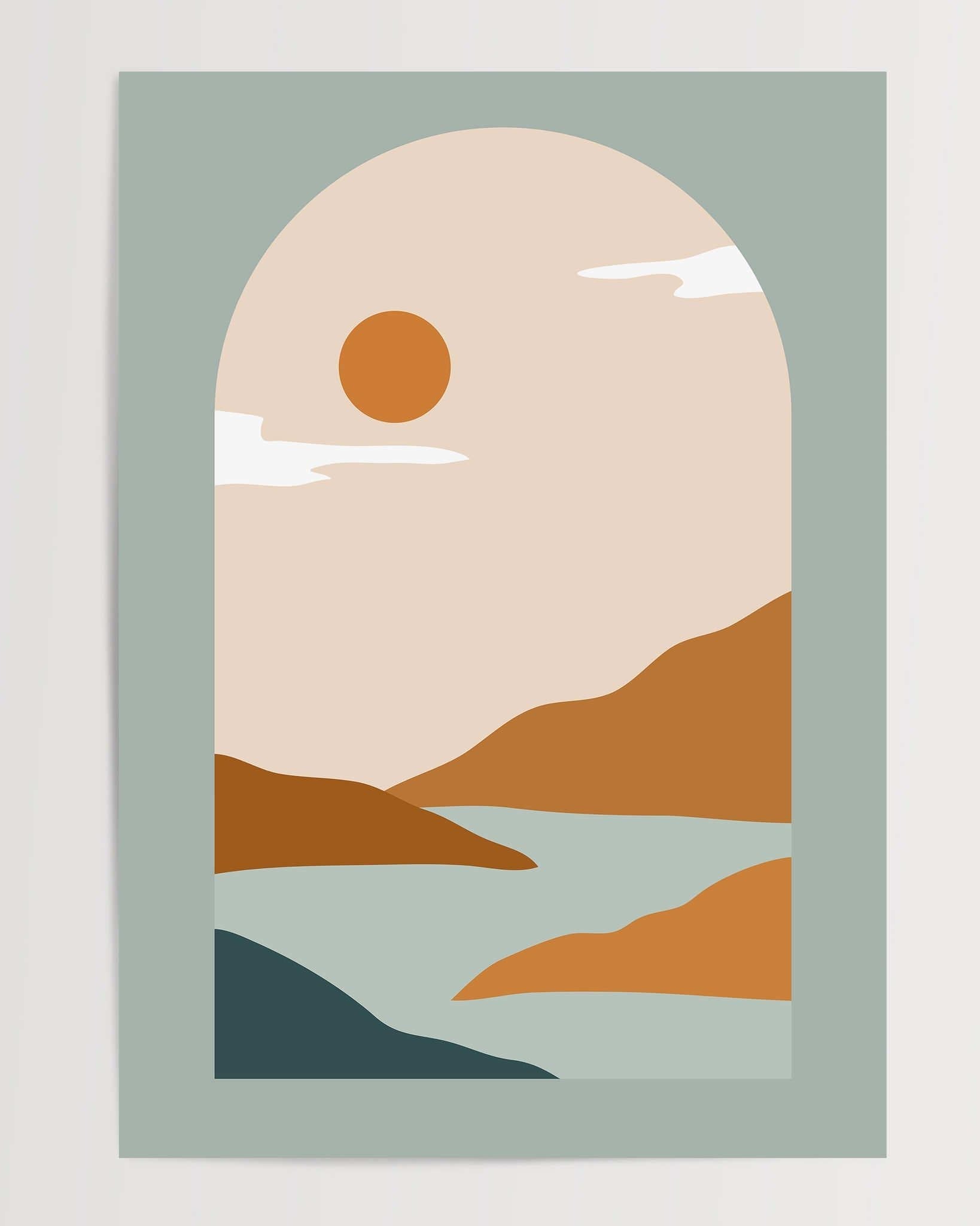 Soyut Manzara N4-poster-Poster Depo