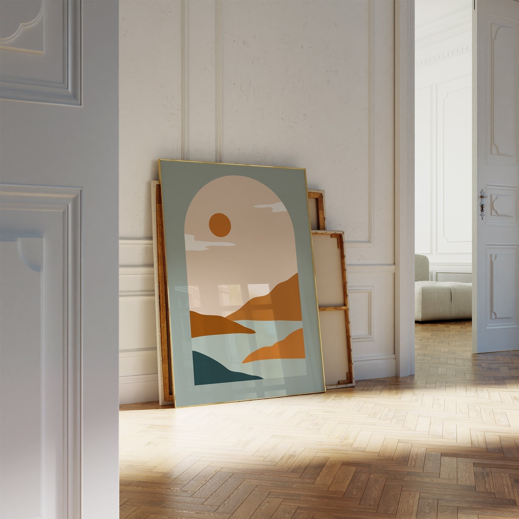 Soyut Manzara N4-poster-Poster Depo