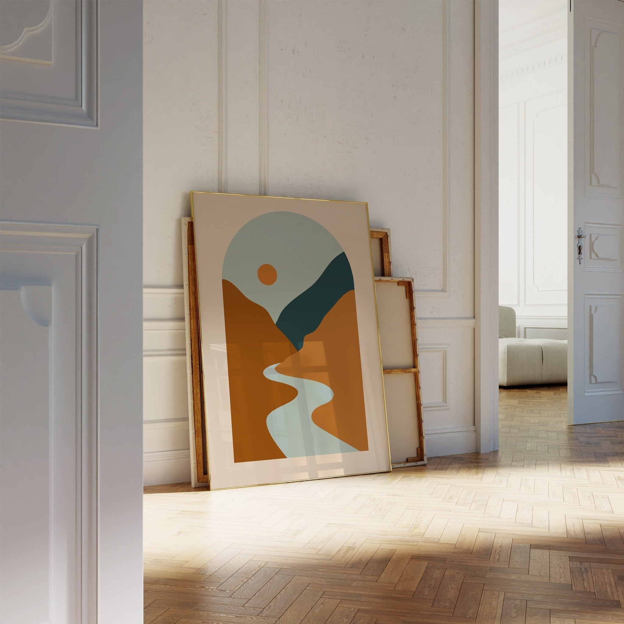 Soyut Manzara N5-poster-Poster Depo