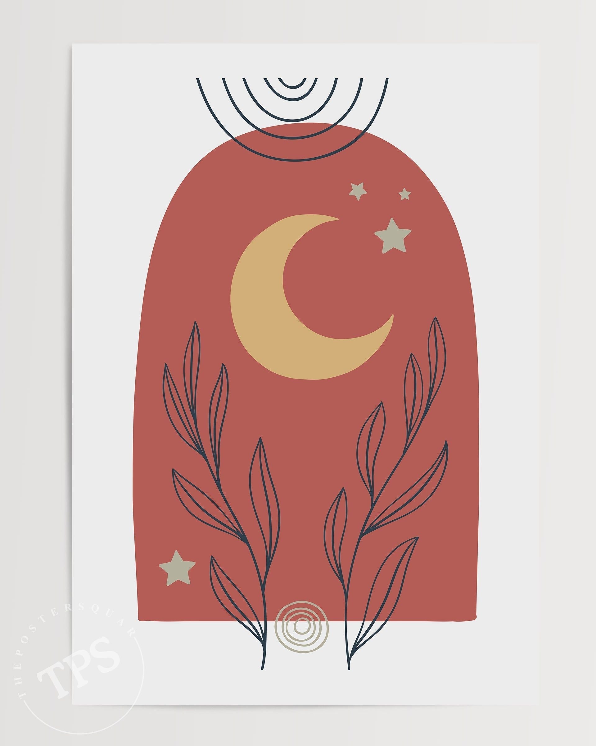 Soyut Duvar Sanatı - Boho-poster-Poster Depo