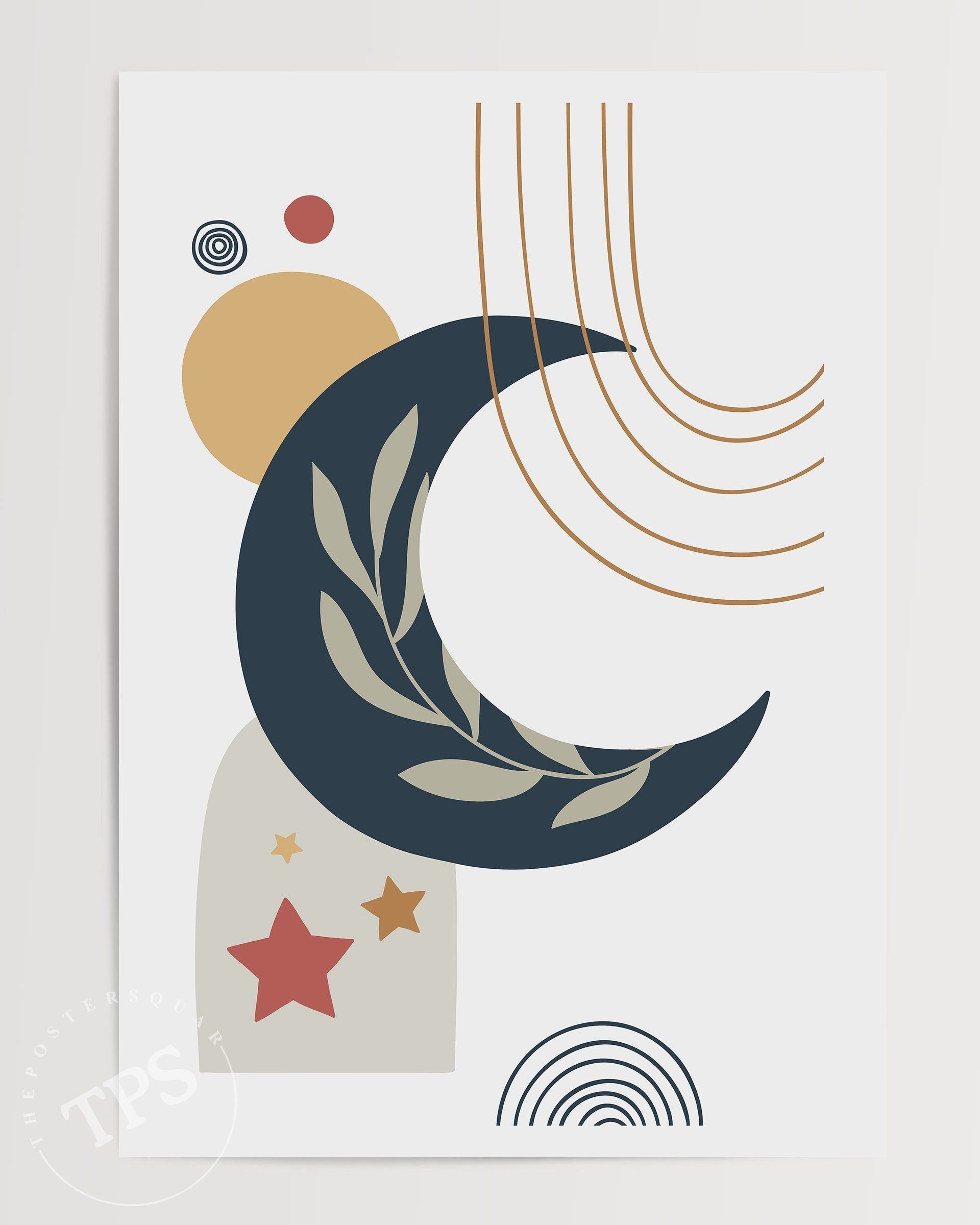 Soyut Duvar Sanatı - Boho-poster-Poster Depo